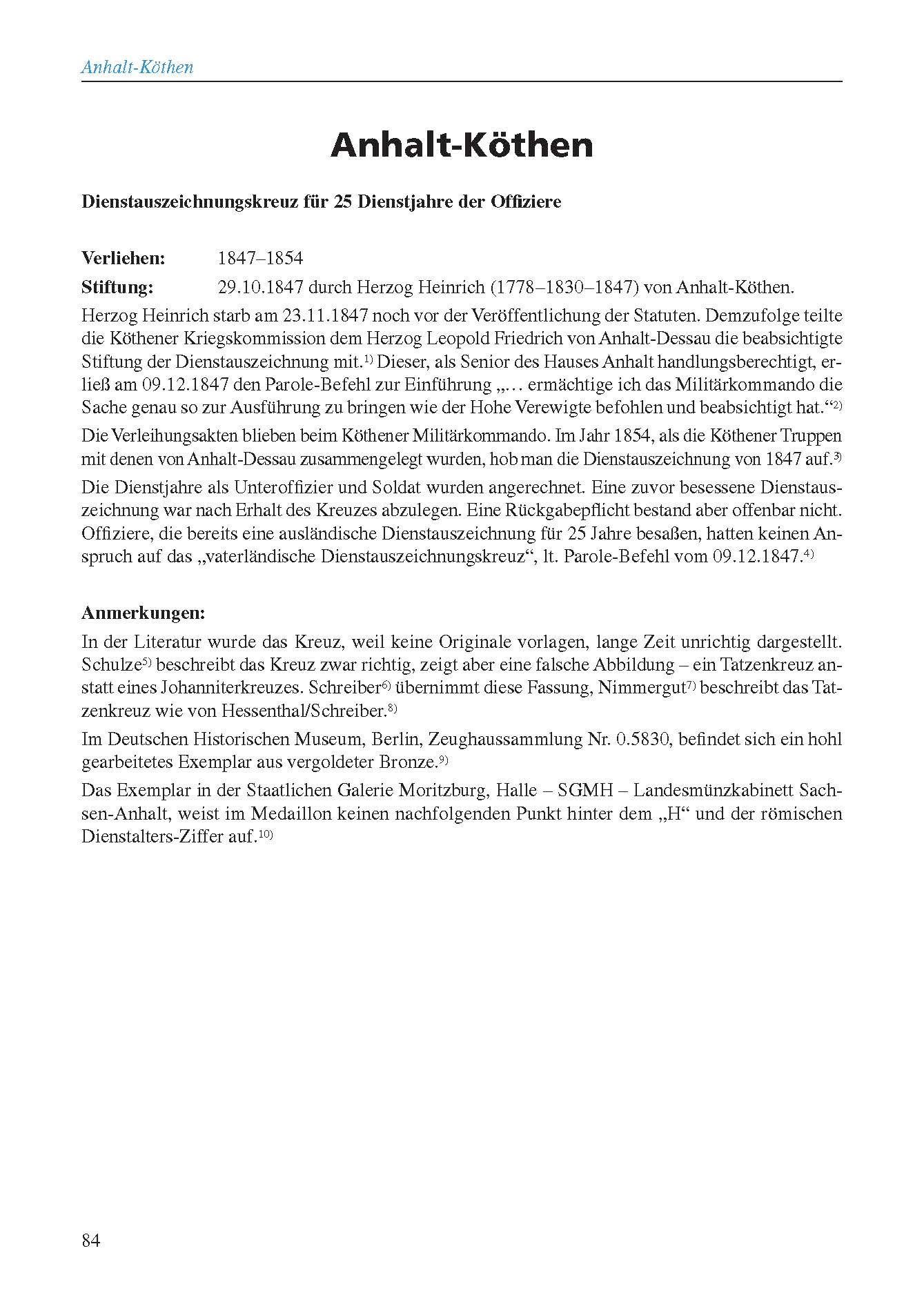 Beispielinhalt (Bild) Deutsche militärische Dienstauszeichnungen 1816 - 1941