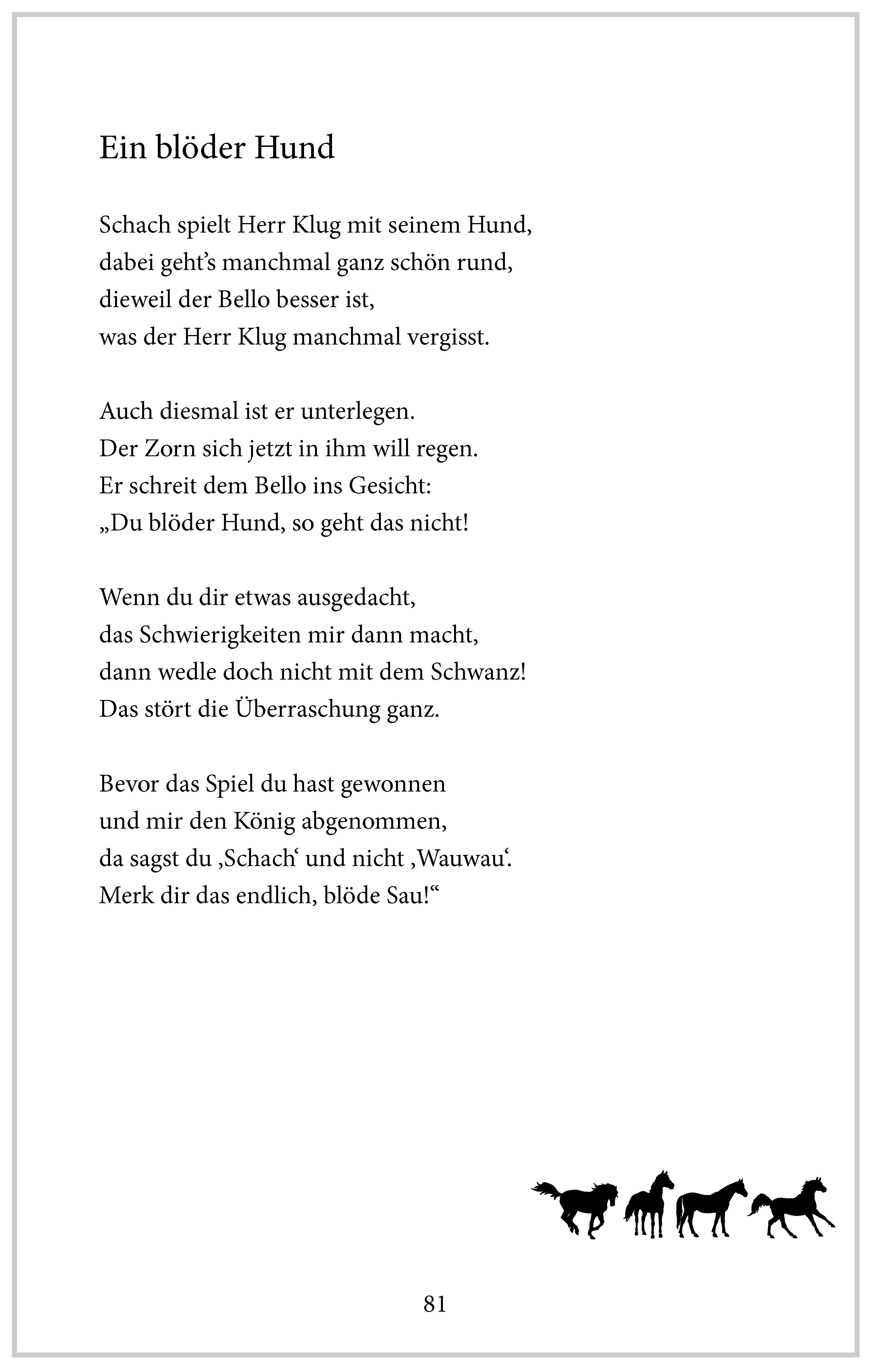 Beispielinhalt (Bild) Heitere Geschichten für Senioren: Das Pferd in der Bar ... und viele weitere kurze Geschichten in Reimen für Senioren