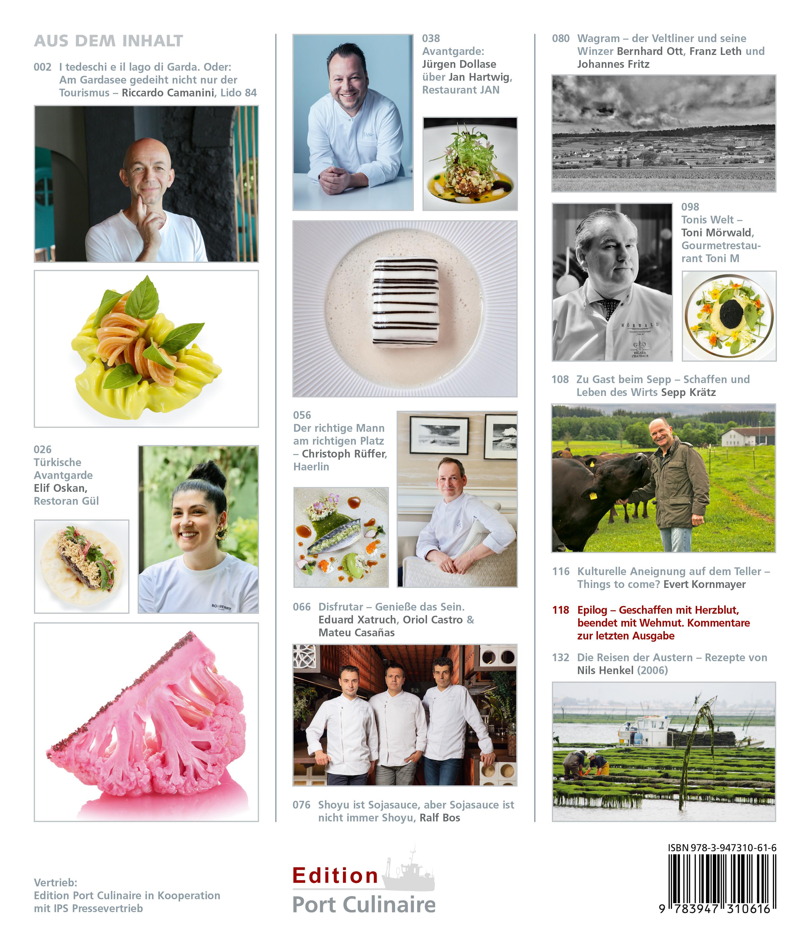 Rückseitencover PORT CULINAIRE NO. SIXTY-ONE