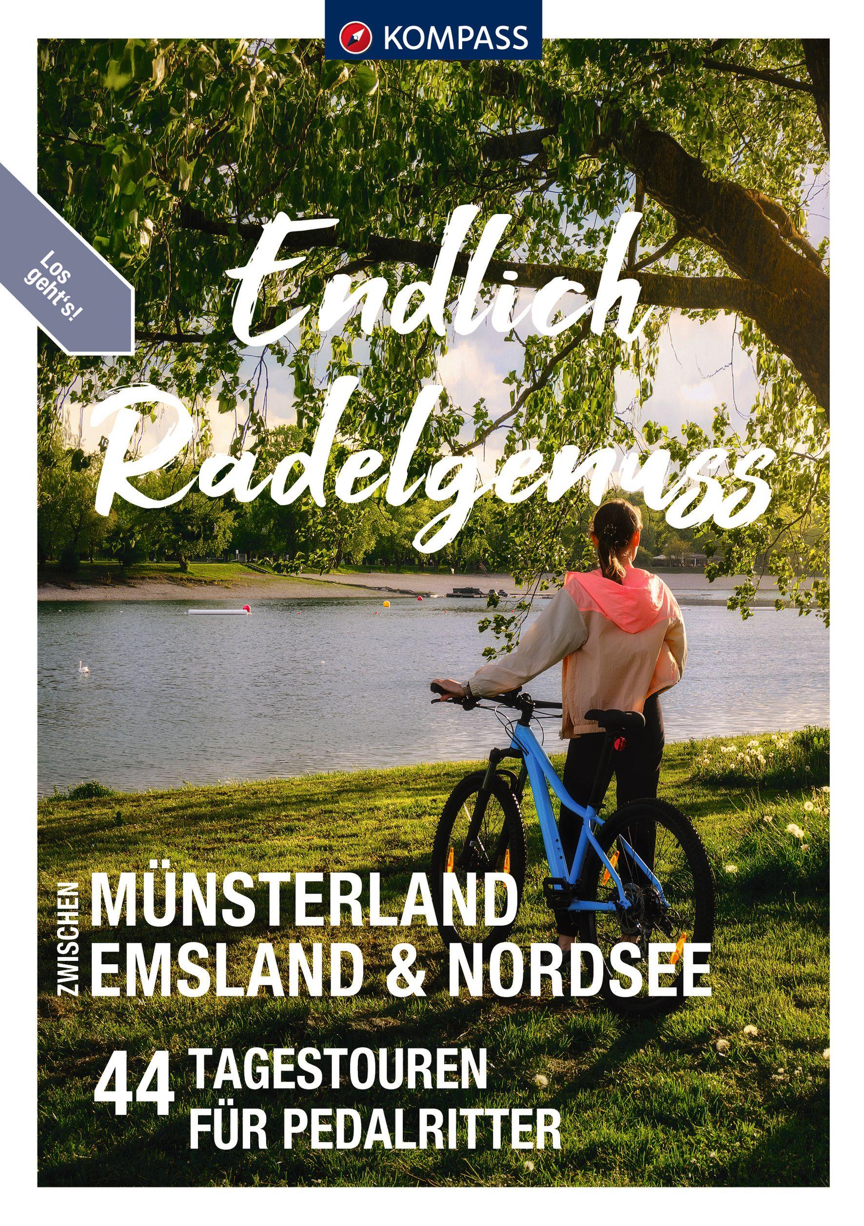Vorderes Coverbild KOMPASS Endlich Radelgenuss - zwischen Münsterland, Emsland und Nordsee