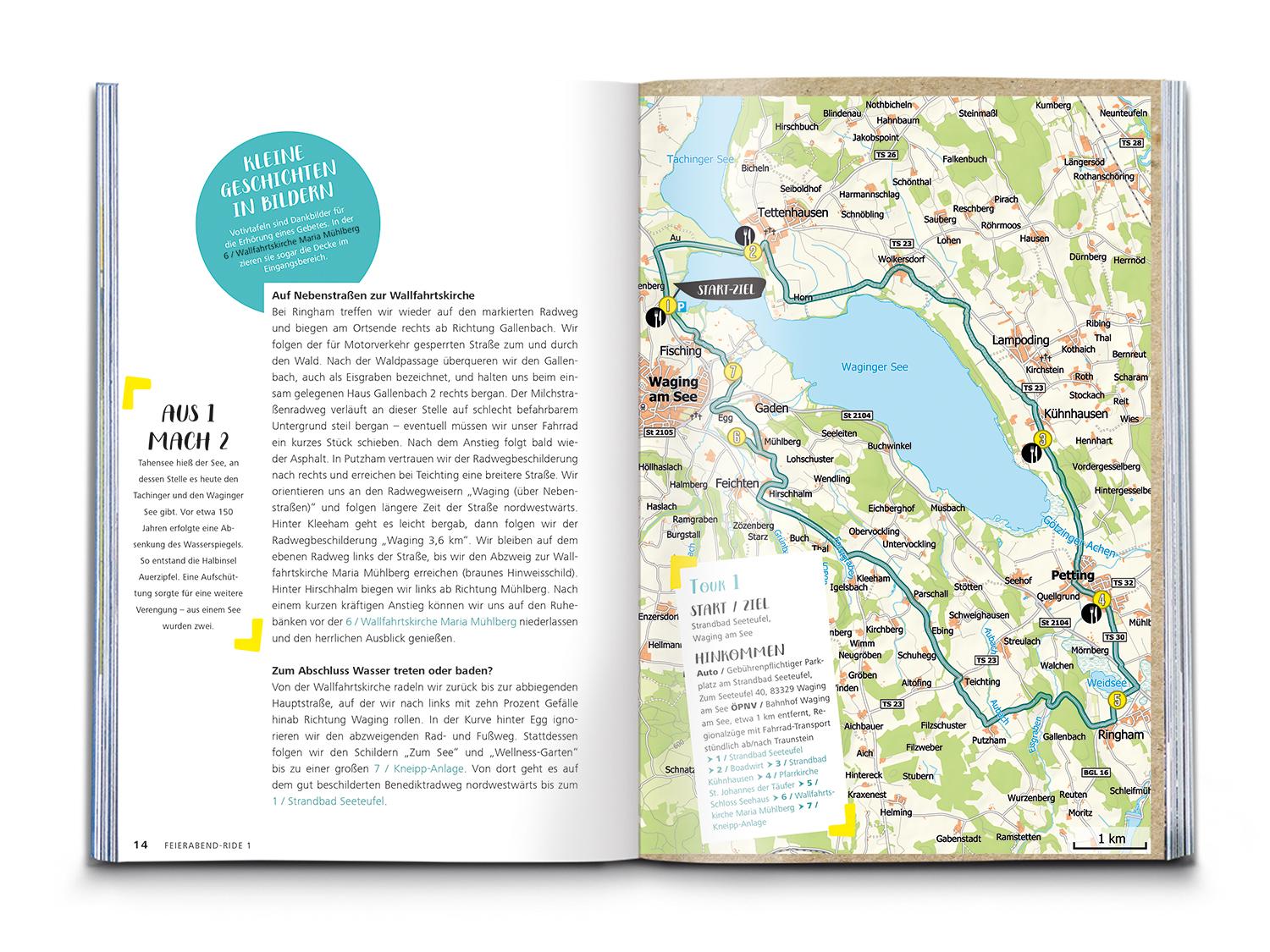 Beispielinhalt (Bild) KOMPASS Radvergnügen rund um Salzburg & Salzkammergut