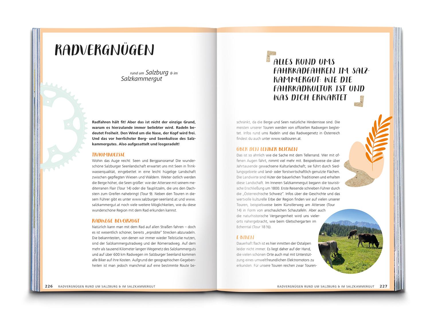 Beispielinhalt (Bild) KOMPASS Radvergnügen rund um Salzburg & Salzkammergut