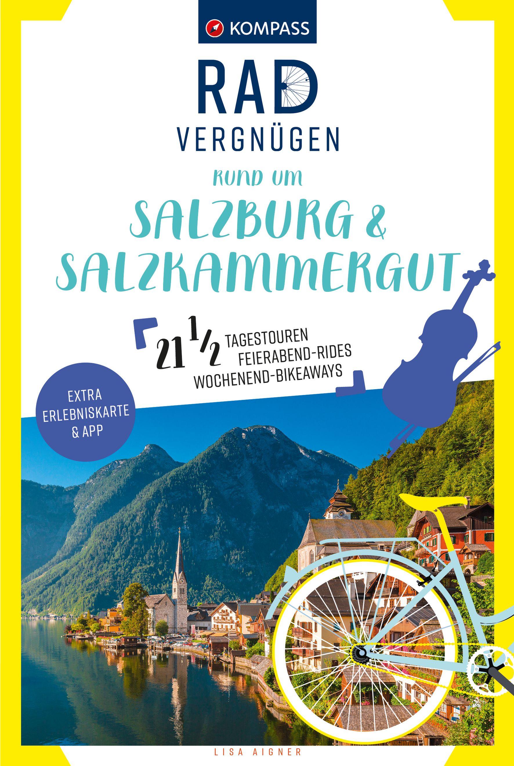 Vorderes Coverbild KOMPASS Radvergnügen rund um Salzburg & Salzkammergut