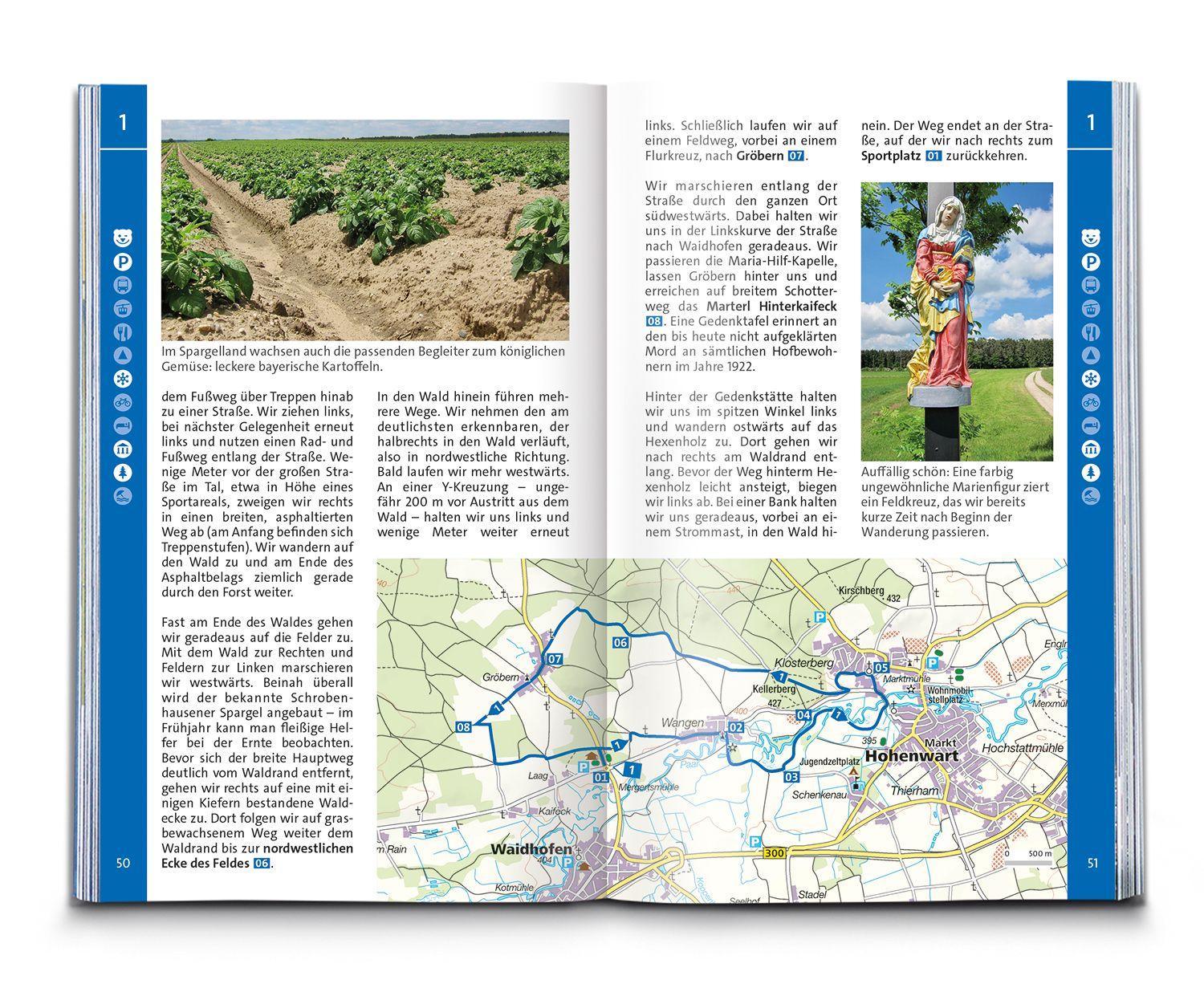Beispielinhalt (Bild) KOMPASS Wanderführer Augsburg mit Westlichen Wäldern, Wittelsbacher Land und Ammersee, 60 Touren mit Extra-Tourenkarte