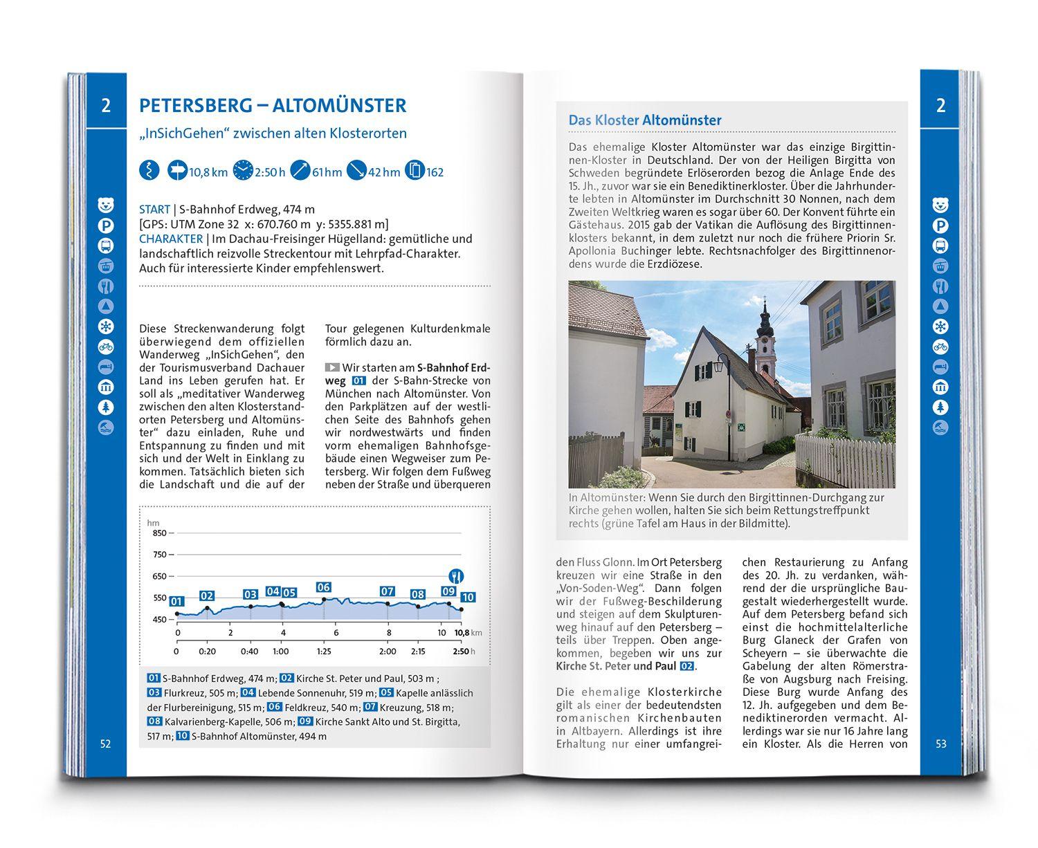 Beispielinhalt (Bild) KOMPASS Wanderführer Augsburg mit Westlichen Wäldern, Wittelsbacher Land und Ammersee, 60 Touren mit Extra-Tourenkarte