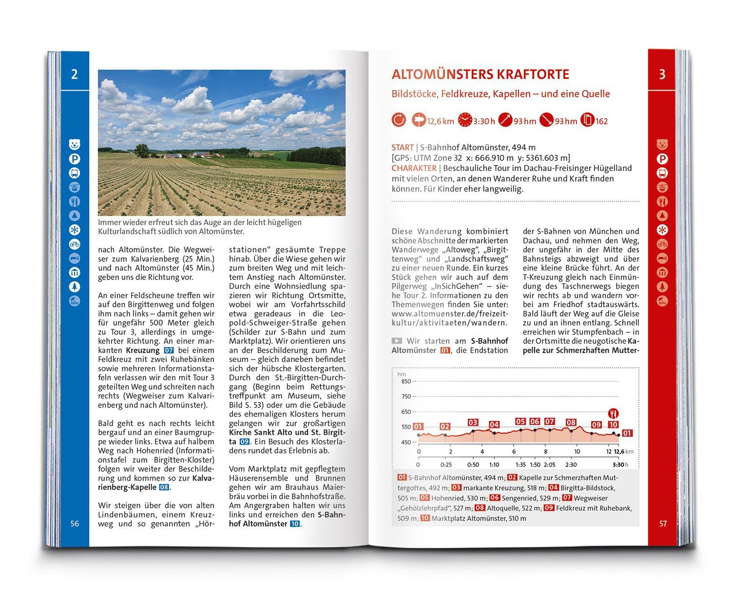 Beispielinhalt (Bild) KOMPASS Wanderführer Augsburg mit Westlichen Wäldern, Wittelsbacher Land und Ammersee, 60 Touren mit Extra-Tourenkarte
