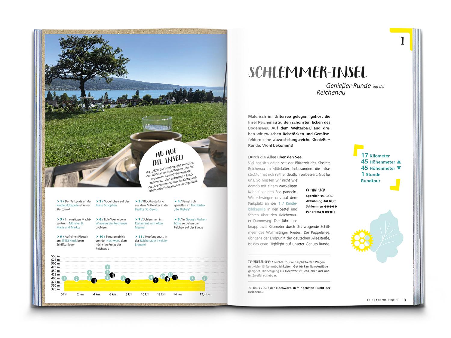 Beispielinhalt (Bild) KOMPASS Radvergnügen Bodensee