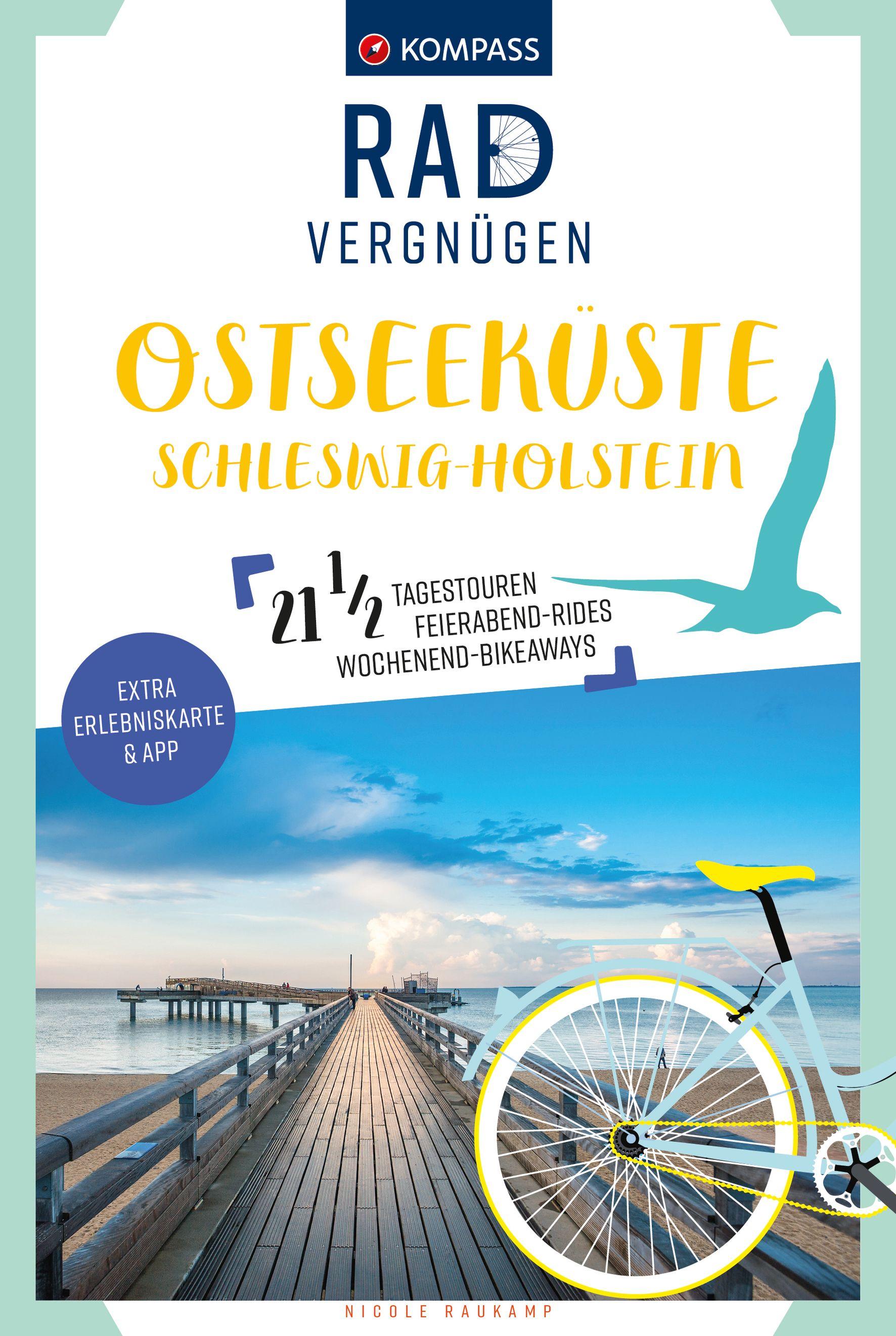 Vorderes Coverbild KOMPASS Radvergnügen Ostseeküste Schleswig-Holstein