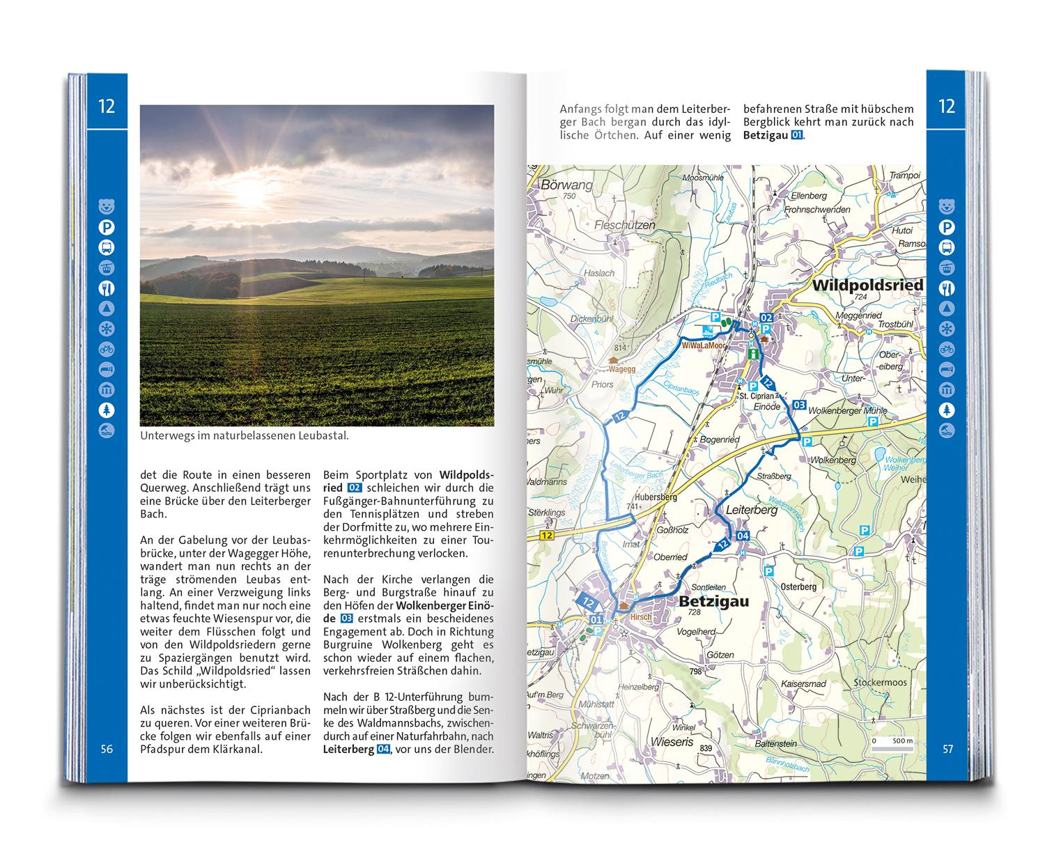 Beispielinhalt (Bild) KOMPASS Wanderführer Oberallgäu, 50 Touren zwischen Bodensee, Kempten und Pfronten, mit Extra-Tourenkarte