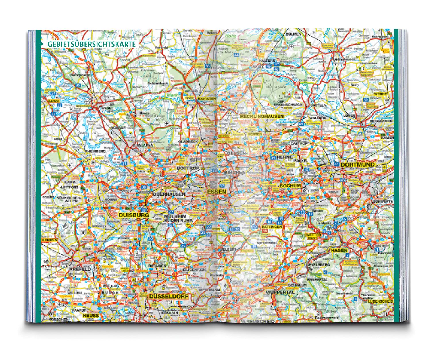 Beispielinhalt (Bild) KOMPASS Wanderführer Ruhrgebiet, 50 Touren mit Extra-Tourenkarte