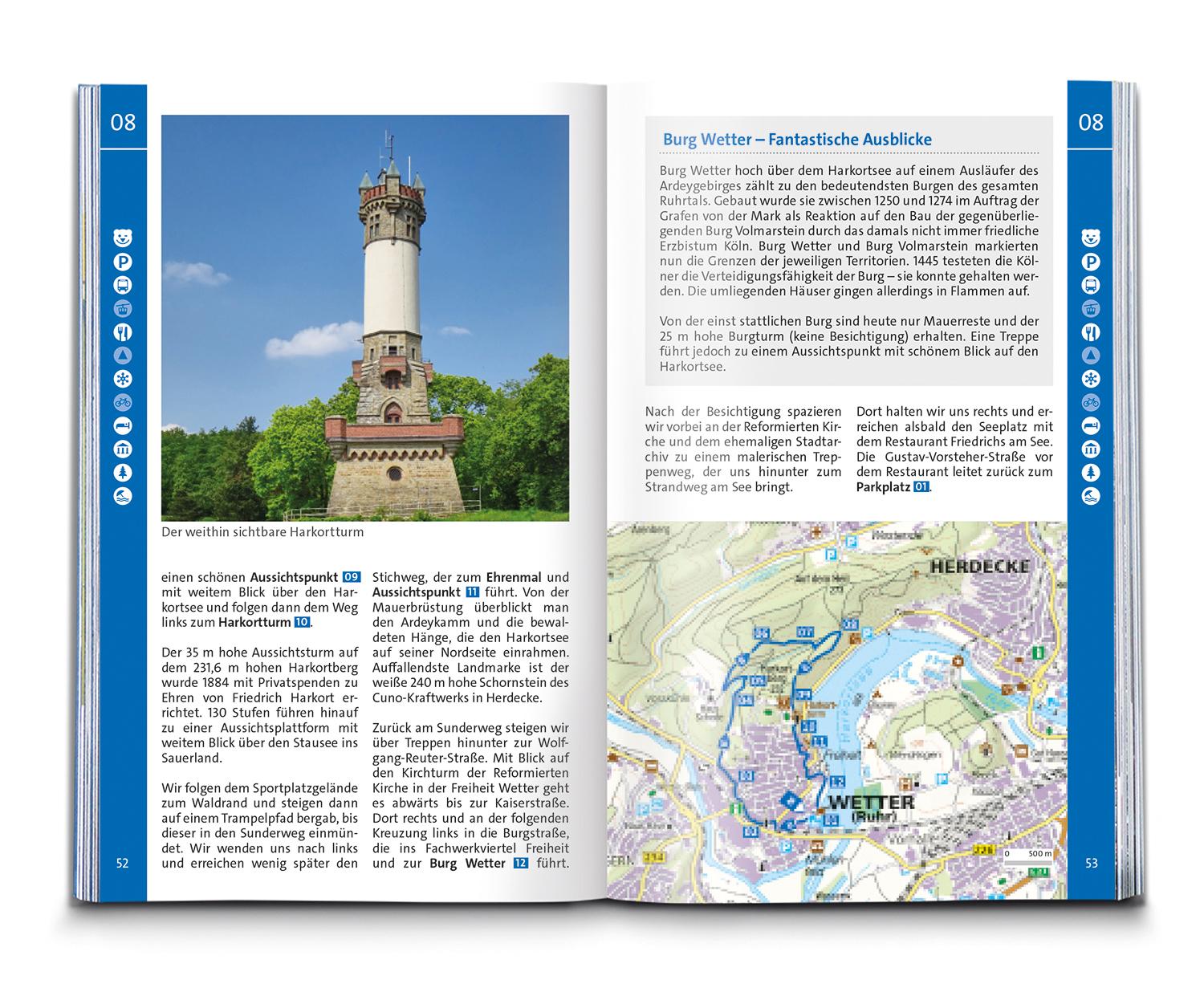 Beispielinhalt (Bild) KOMPASS Wanderführer Ruhrgebiet, 50 Touren mit Extra-Tourenkarte