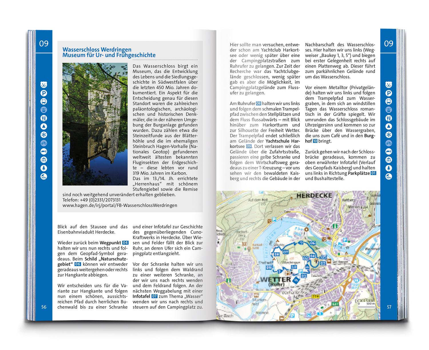 Beispielinhalt (Bild) KOMPASS Wanderführer Ruhrgebiet, 50 Touren mit Extra-Tourenkarte