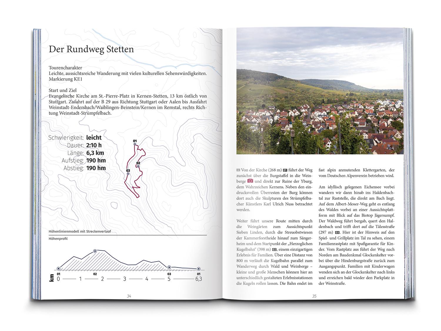 Beispielinhalt (Bild) KOMPASS Dein Augenblick Remstal und Schwäbischer Wald, Backnanger Bucht
