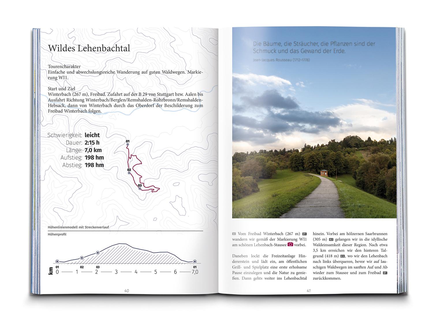 Beispielinhalt (Bild) KOMPASS Dein Augenblick Remstal und Schwäbischer Wald, Backnanger Bucht
