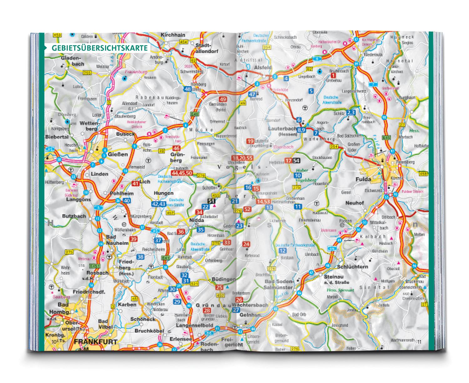 Beispielinhalt (Bild) KOMPASS Wanderführer Vogelsberg-Wetterau, 55 Touren mit Extra-Tourenkarte