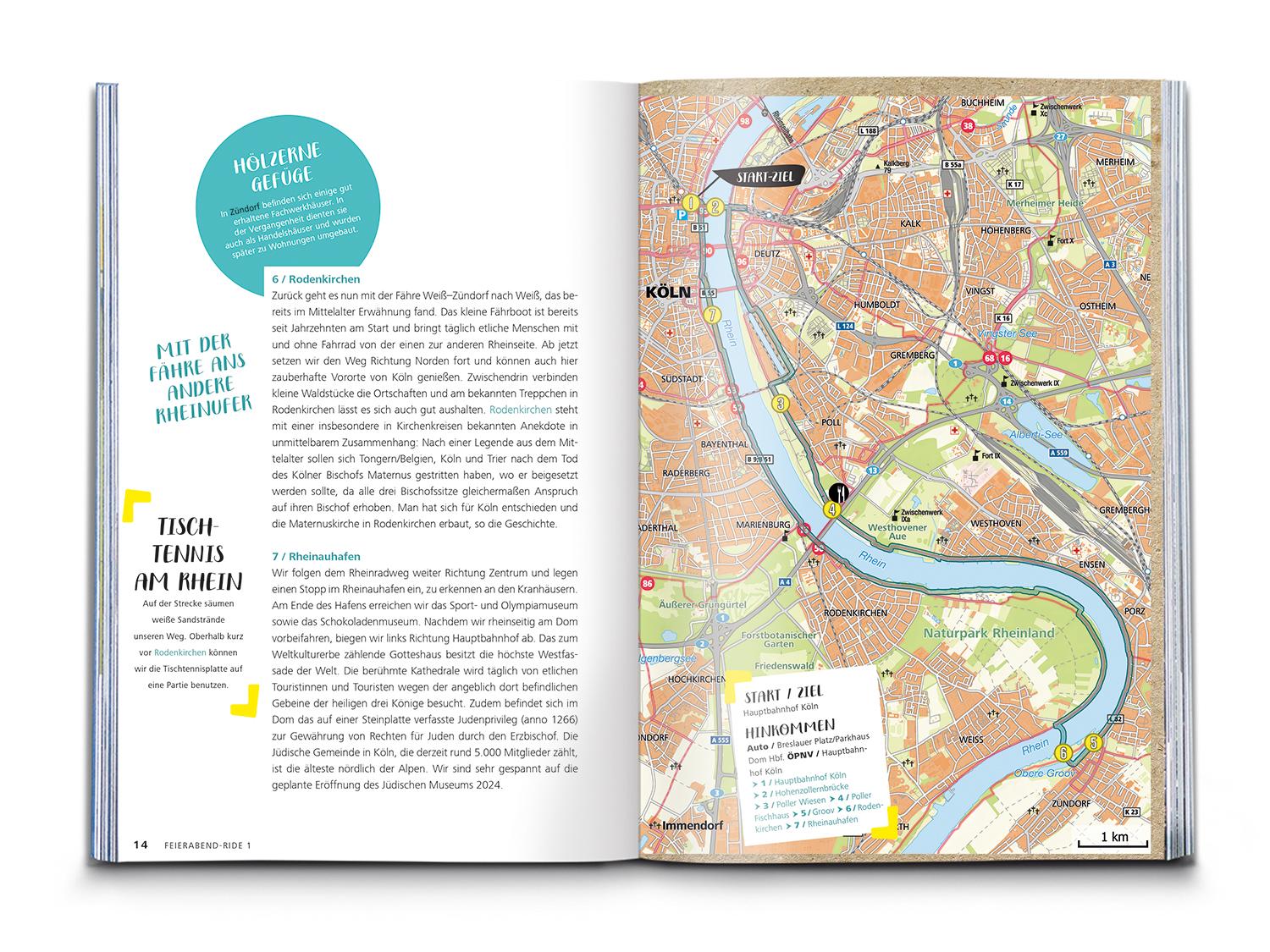 Beispielinhalt (Bild) KOMPASS Radvergnügen in und um Köln & Bonn