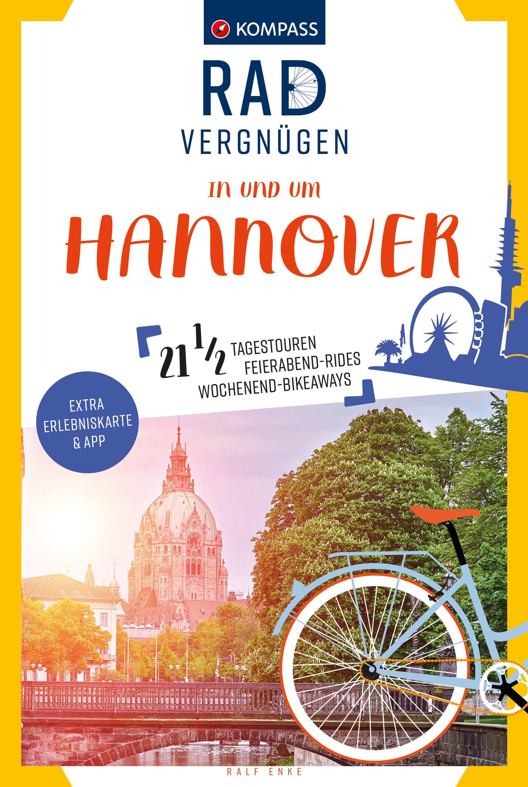 Vorderes Coverbild KOMPASS Radvergnügen in und um Hannover
