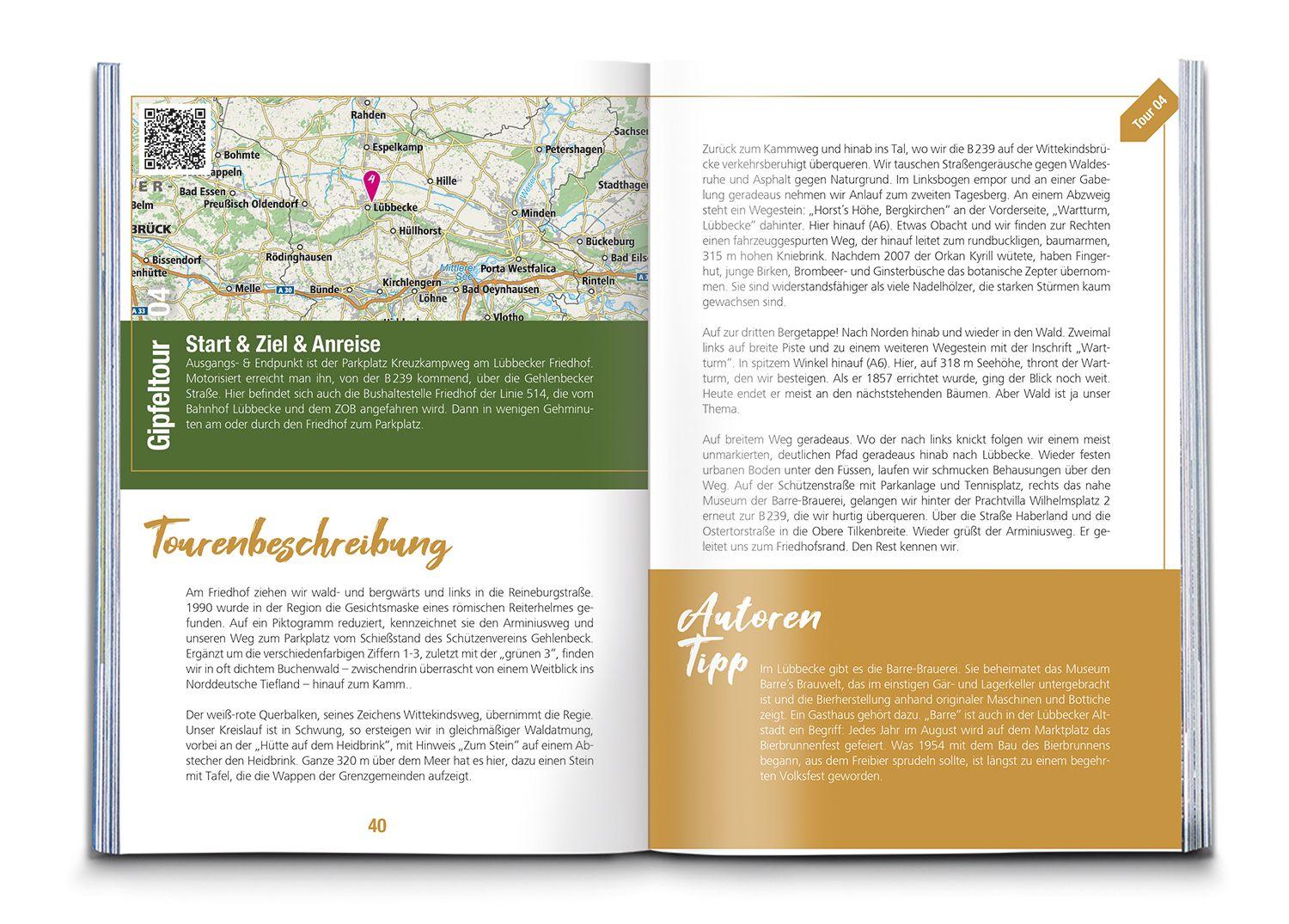 Beispielinhalt (Bild) KOMPASS Endlich Waldluft - Teutoburger Wald, Wiehen- & Eggegebirge