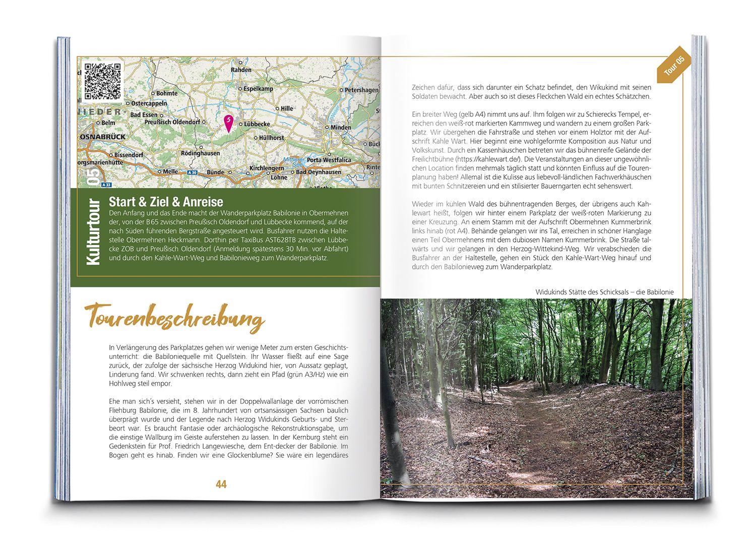 Beispielinhalt (Bild) KOMPASS Endlich Waldluft - Teutoburger Wald, Wiehen- & Eggegebirge