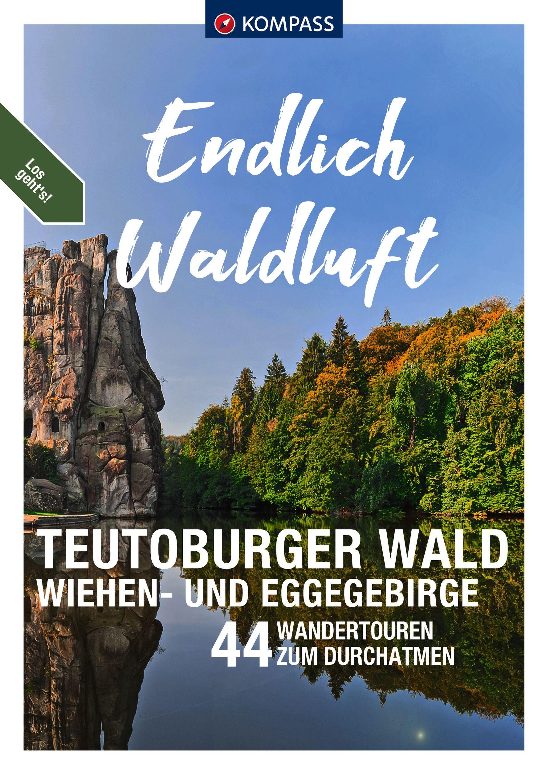 Vorderes Coverbild KOMPASS Endlich Waldluft - Teutoburger Wald, Wiehen- & Eggegebirge