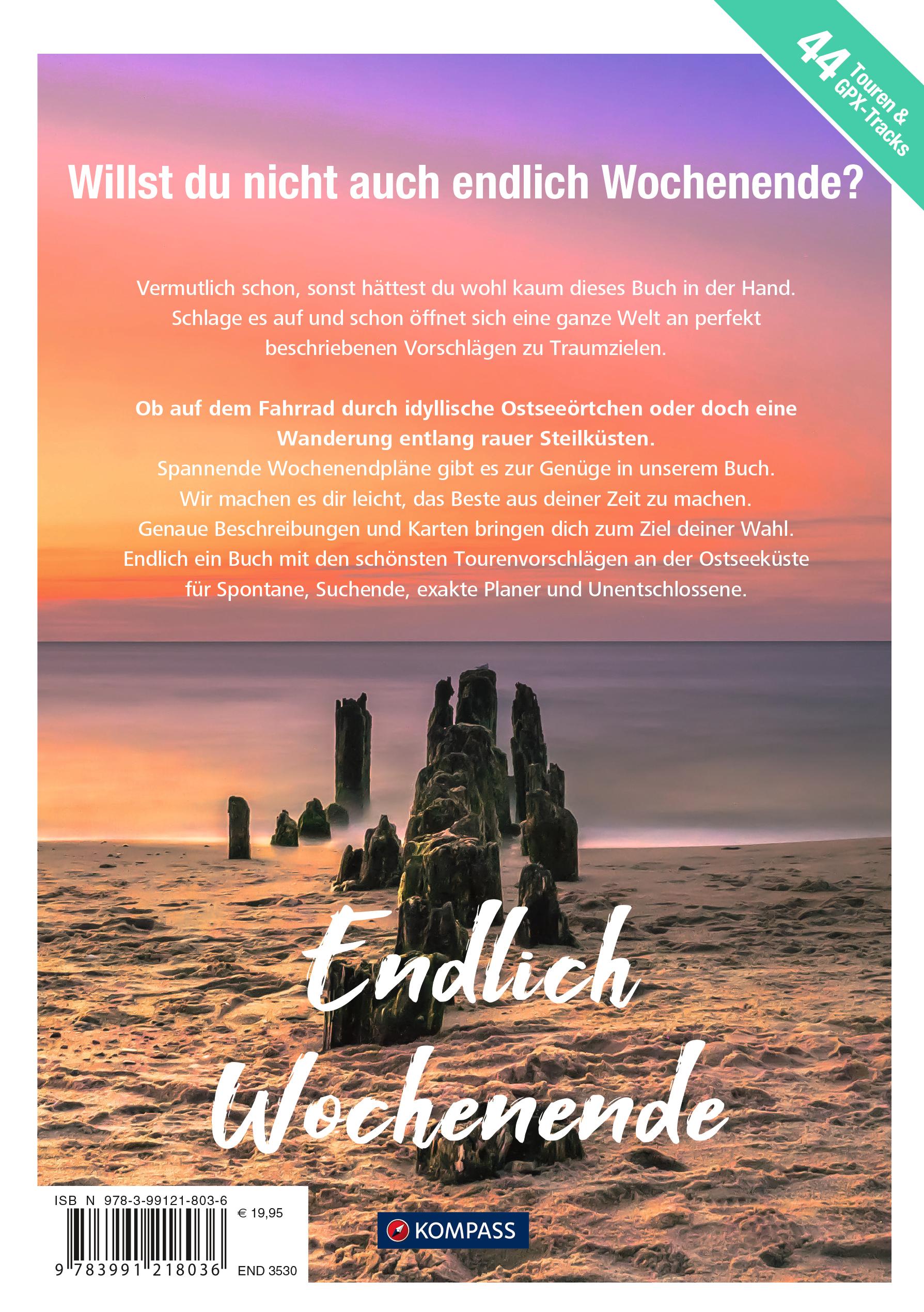 Rückseitencover KOMPASS Endlich Wochenende - Ostseeküste