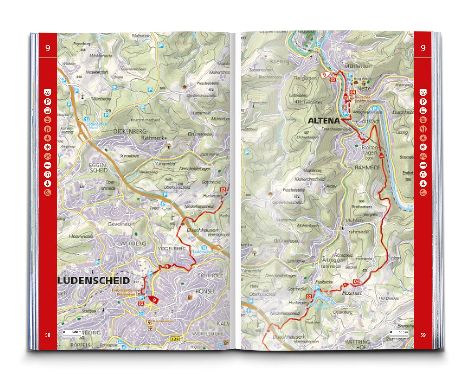 Beispielinhalt (Bild) KOMPASS Wanderführer Sauerland mit Rothaarsteig, 50 Touren mit Extra-Tourenkarte