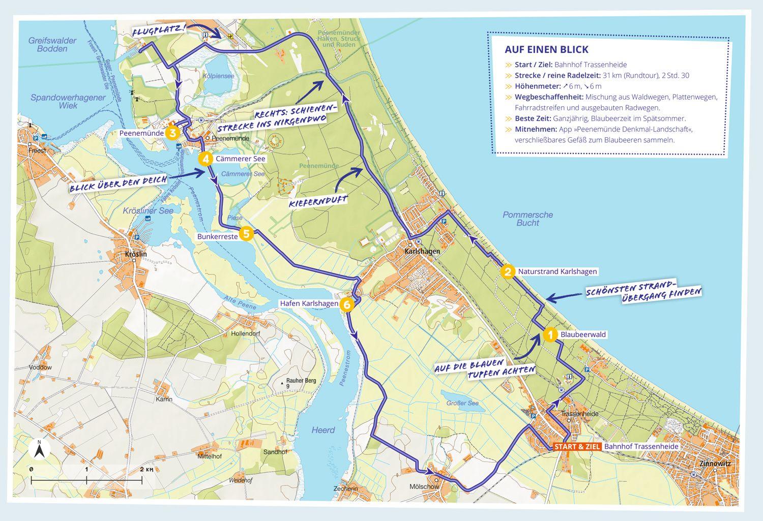 Beispielinhalt (Bild) DUMONT Radelzeit an der Ostsee in Mecklenburg-Vorpommern