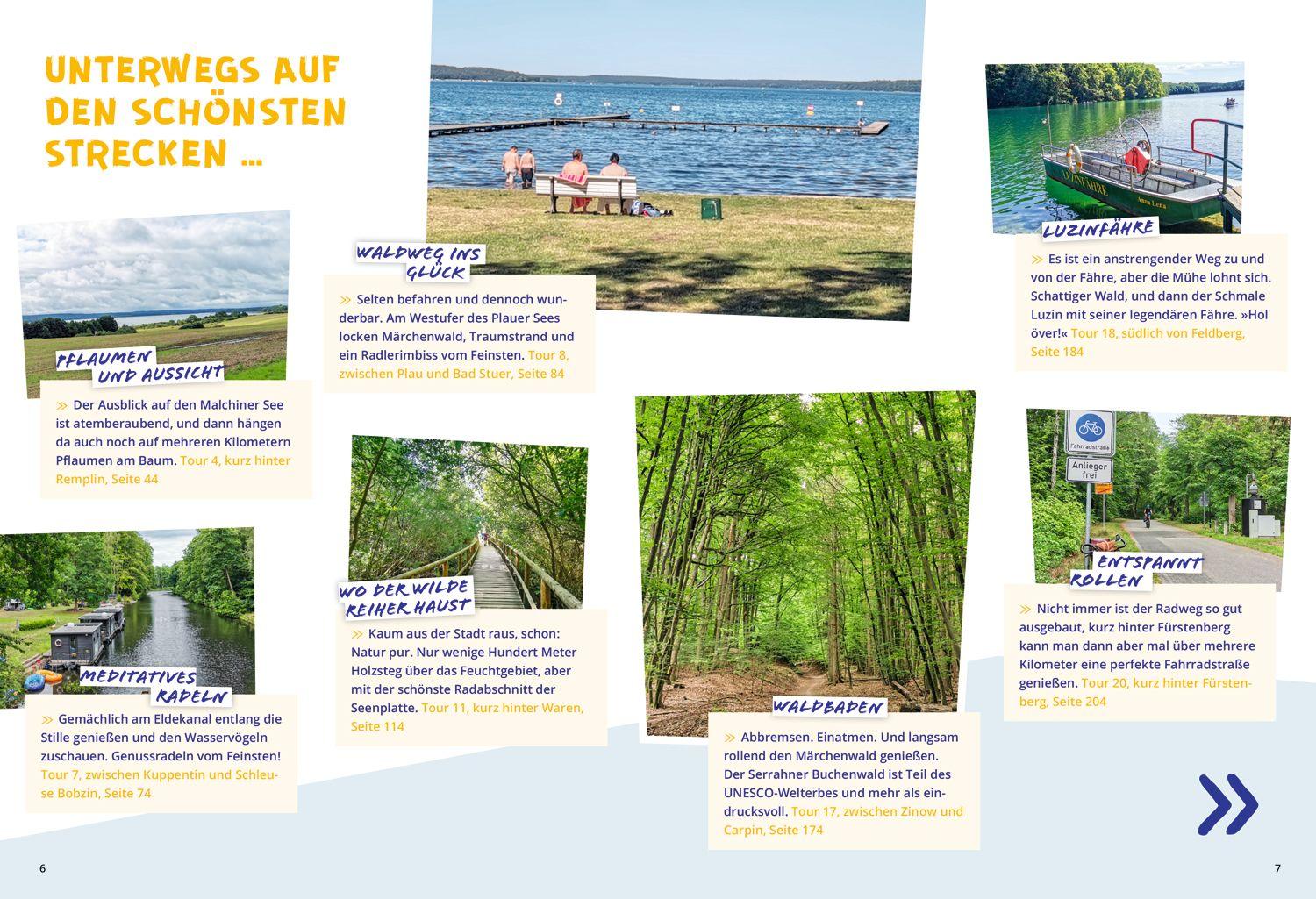 Beispielinhalt (Bild) DUMONT Radelzeit an der Mecklenburgischen Seenplatte