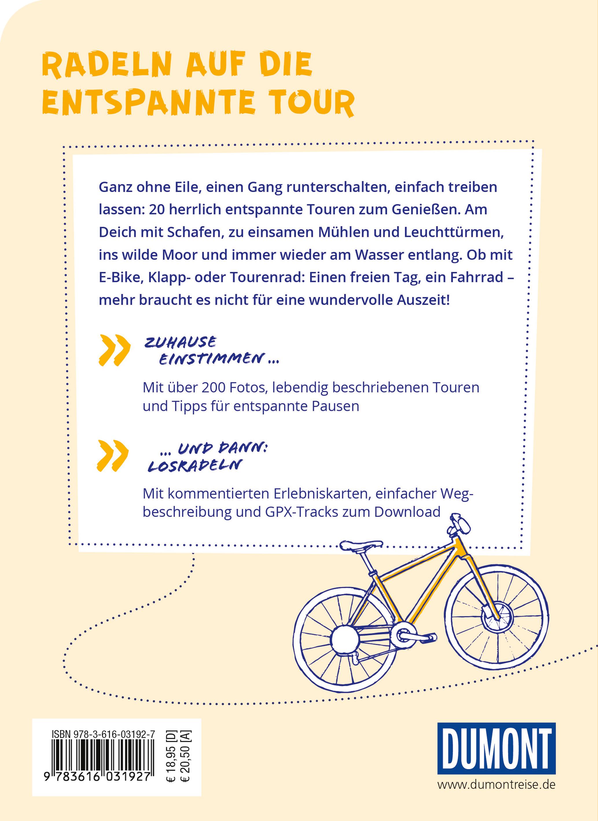 Rückseitencover DUMONT Radelzeit in Ostfriesland