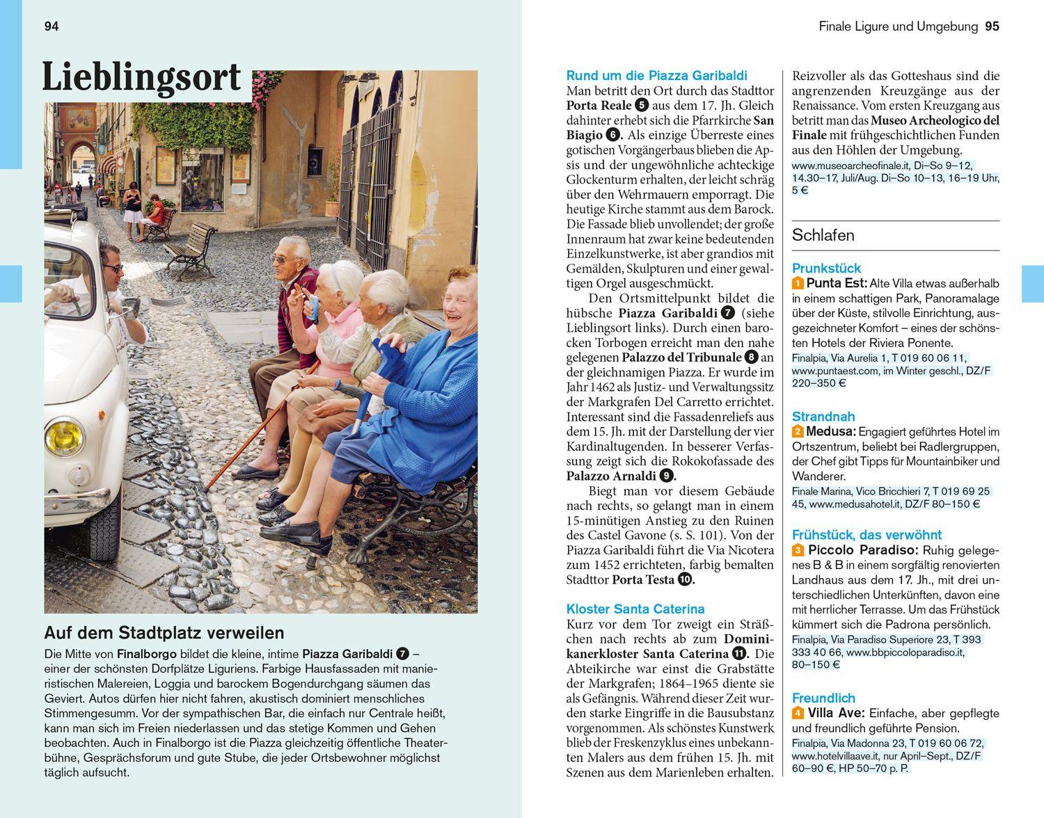 Beispielinhalt (Bild) DUMONT Reise-Taschenbuch Reiseführer Ligurien, Italienische Riviera, Cinque Terre