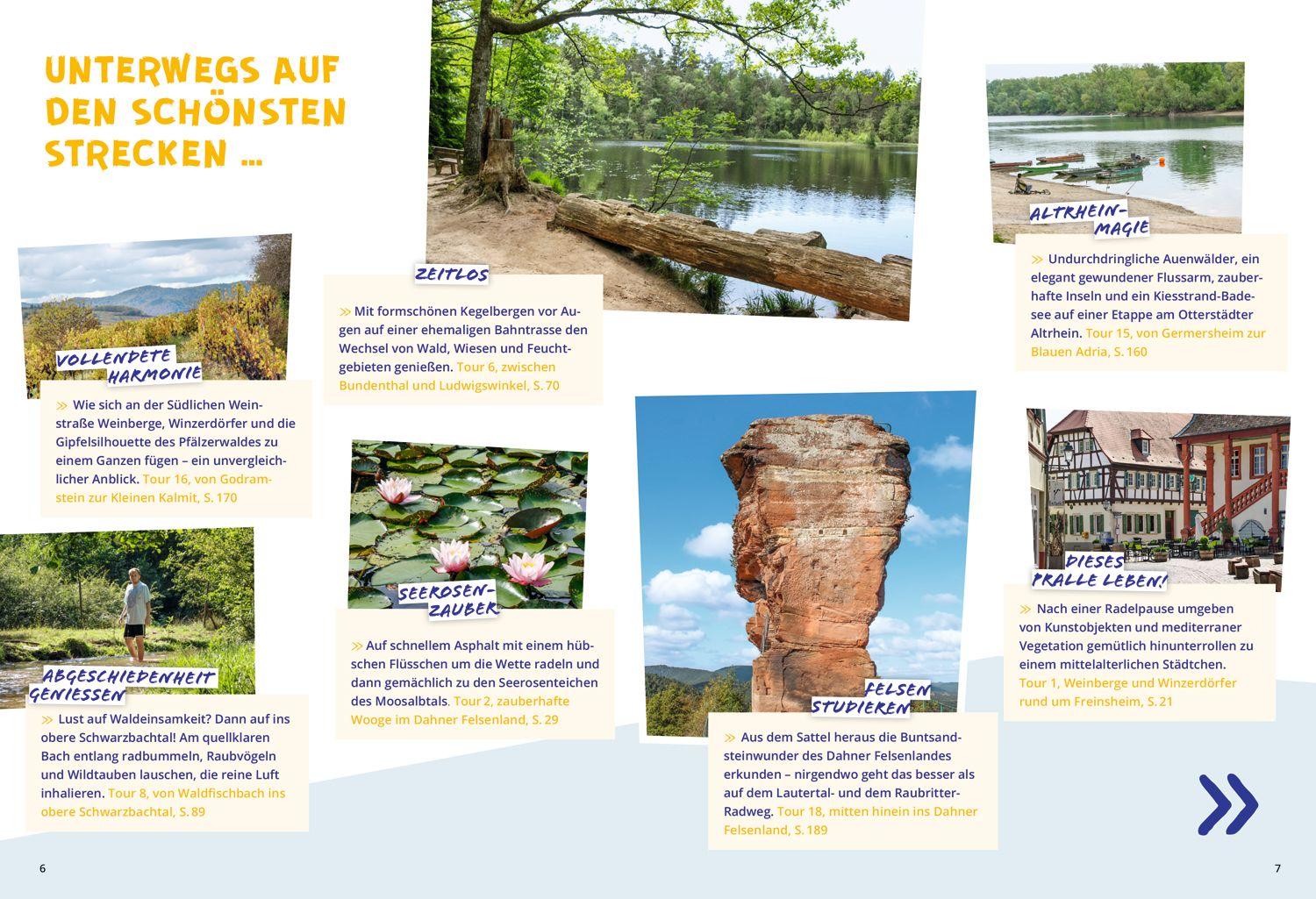 Beispielinhalt (Bild) DUMONT Radelzeit in der Pfalz