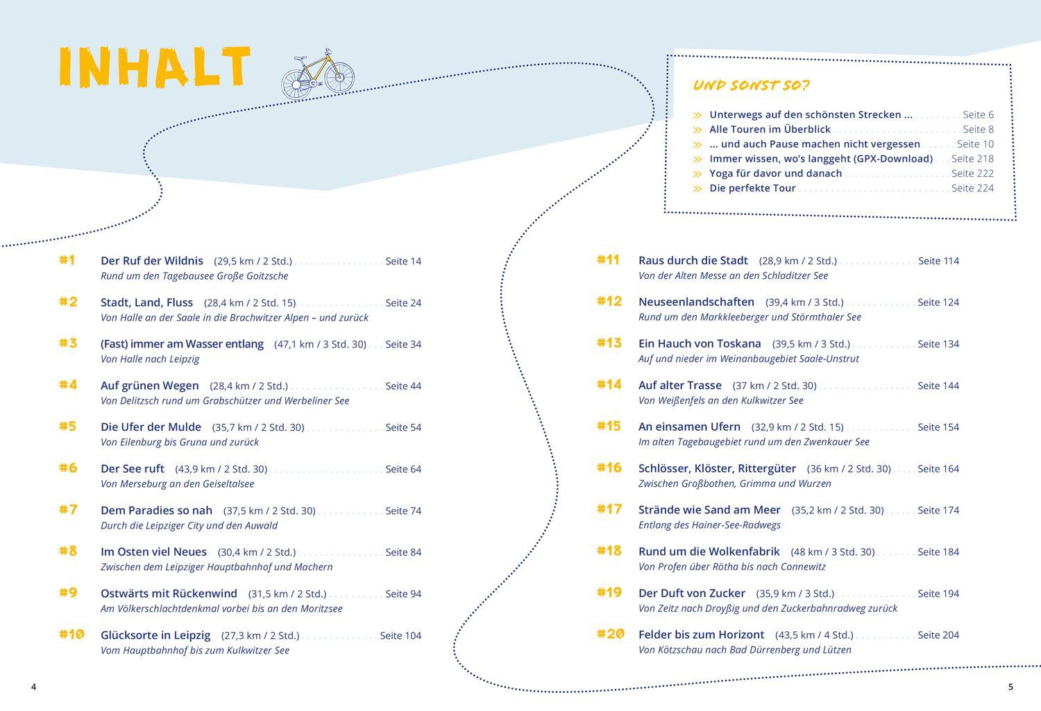 Beispielinhalt (Bild) DUMONT Radelzeit in und um Leipzig