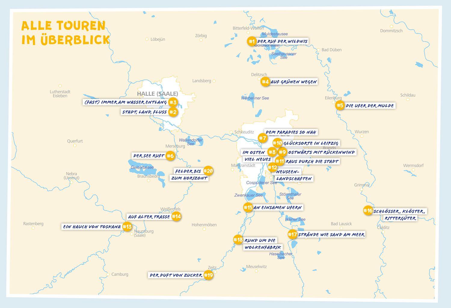 Beispielinhalt (Bild) DUMONT Radelzeit in und um Leipzig
