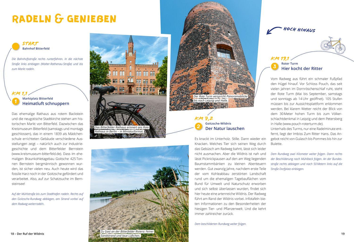 Beispielinhalt (Bild) DUMONT Radelzeit in und um Leipzig