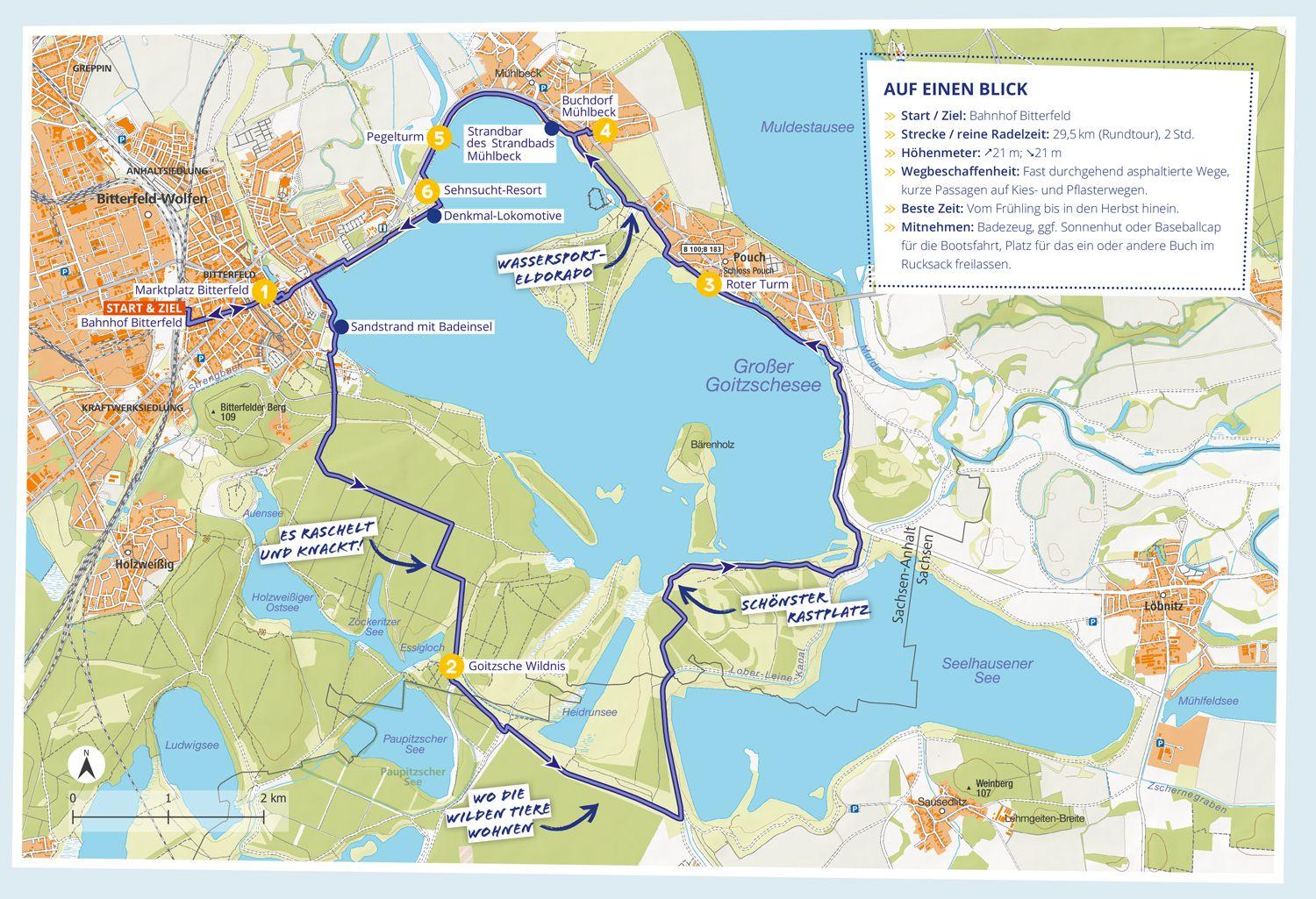 Beispielinhalt (Bild) DUMONT Radelzeit in und um Leipzig