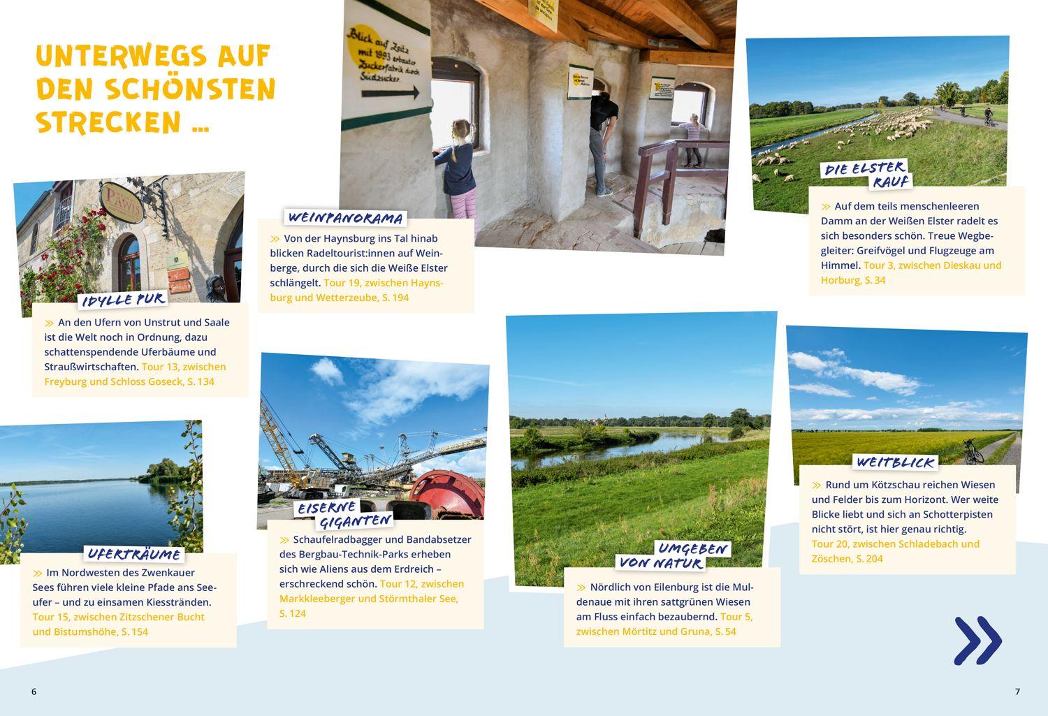 Beispielinhalt (Bild) DUMONT Radelzeit in und um Leipzig