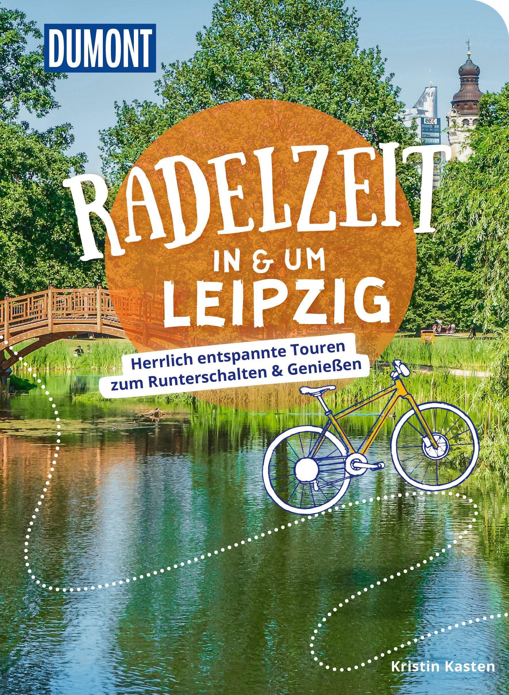 Vorderes Coverbild DUMONT Radelzeit in und um Leipzig
