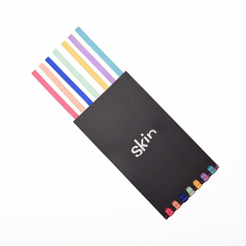 Beispielinhalt (Bild) SKIN Lesezeichen MARK Gr. XL (Habersack) mit 7 farbigen Lesemarkern