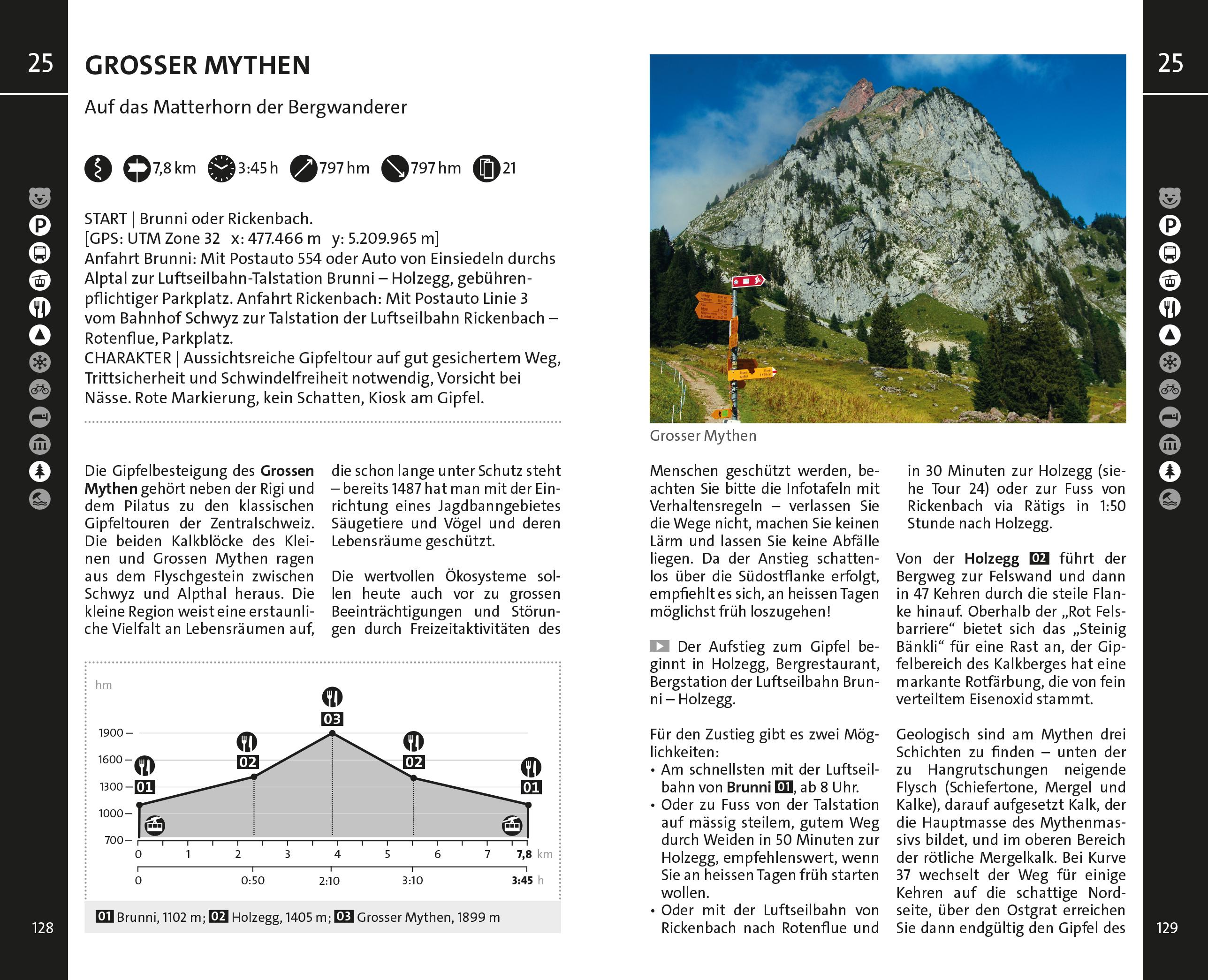 Beispielinhalt (Bild) Kümmerly+Frey Wanderführer Vierwaldstättersee, Gotthard