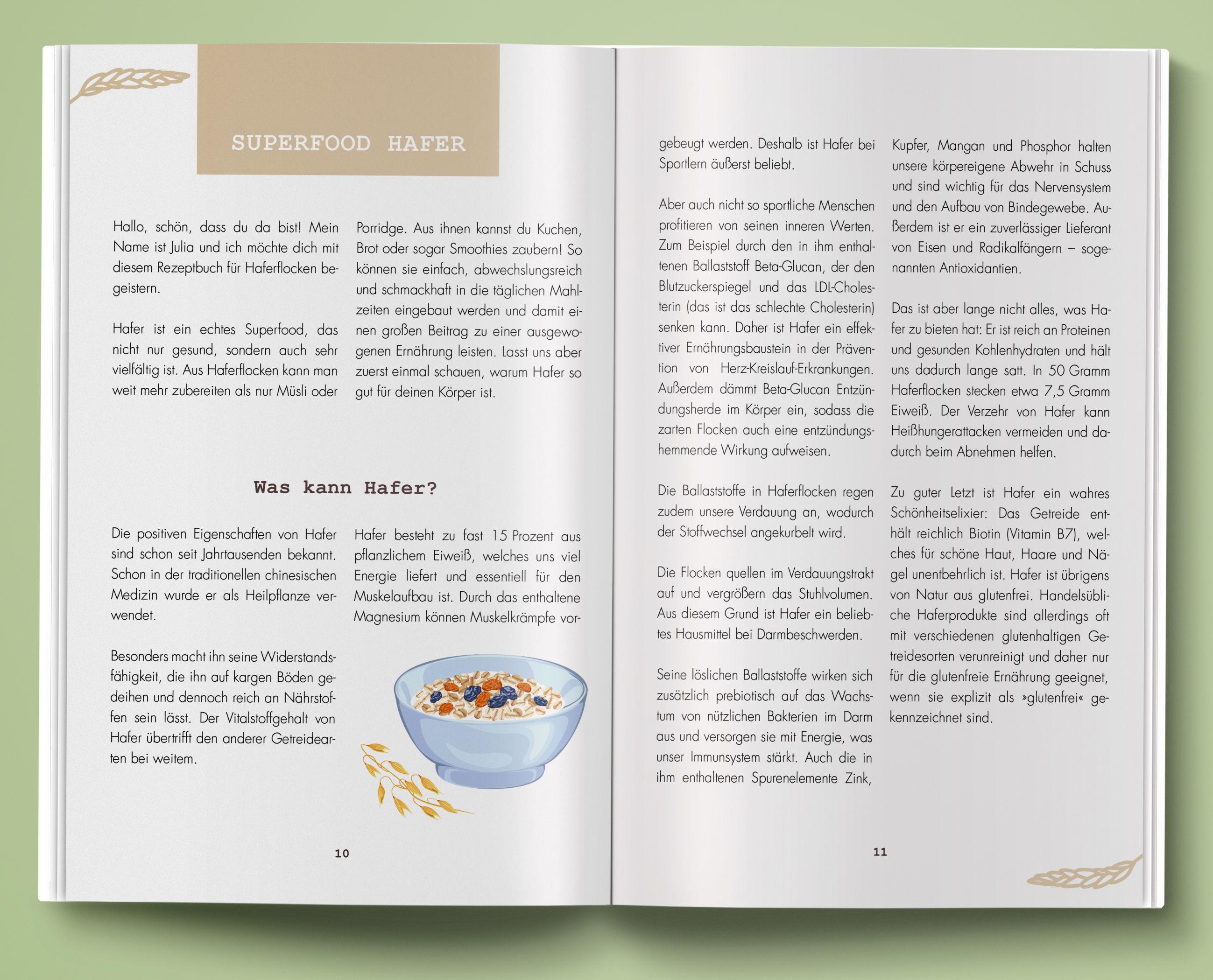 Beispielinhalt (Bild) Gesunde Sünden mit Hafer