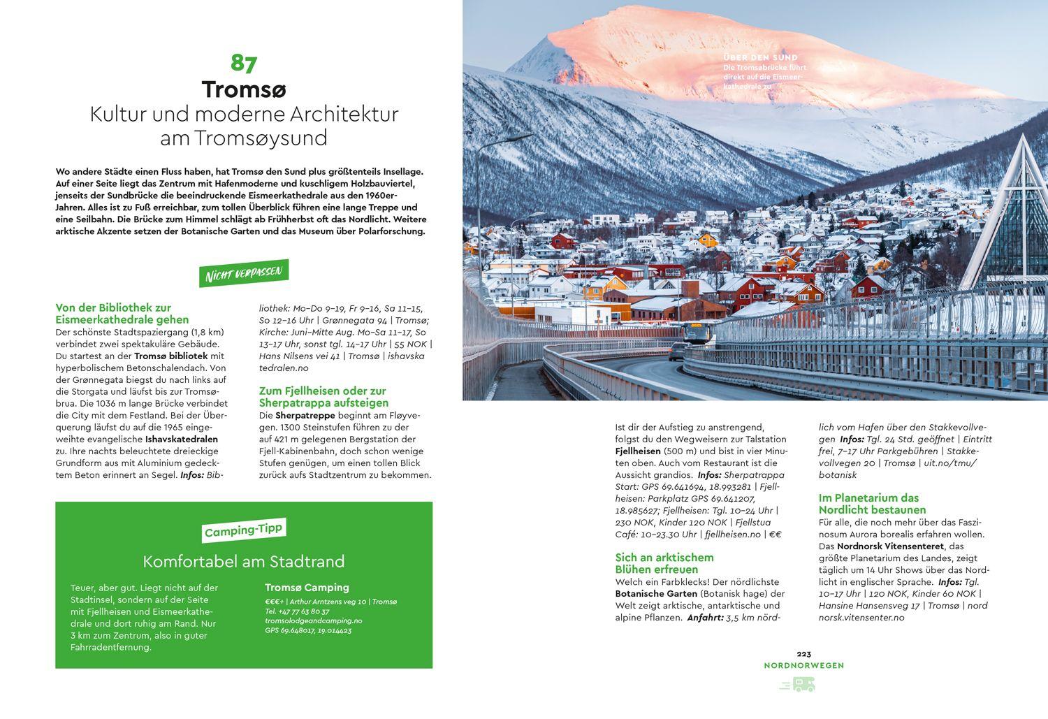 Beispielinhalt (Bild) MARCO POLO Bildband Ab in den Norden! 100 traumhafte Campingziele von Schottland über Norwegen bis Baltikum