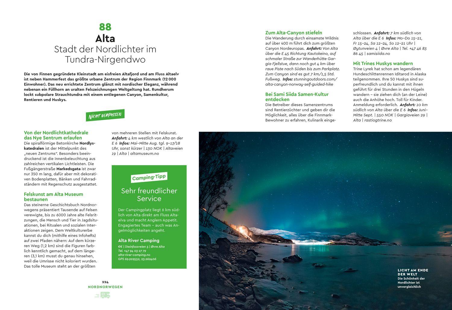 Beispielinhalt (Bild) MARCO POLO Bildband Ab in den Norden! 100 traumhafte Campingziele von Schottland über Norwegen bis Baltikum