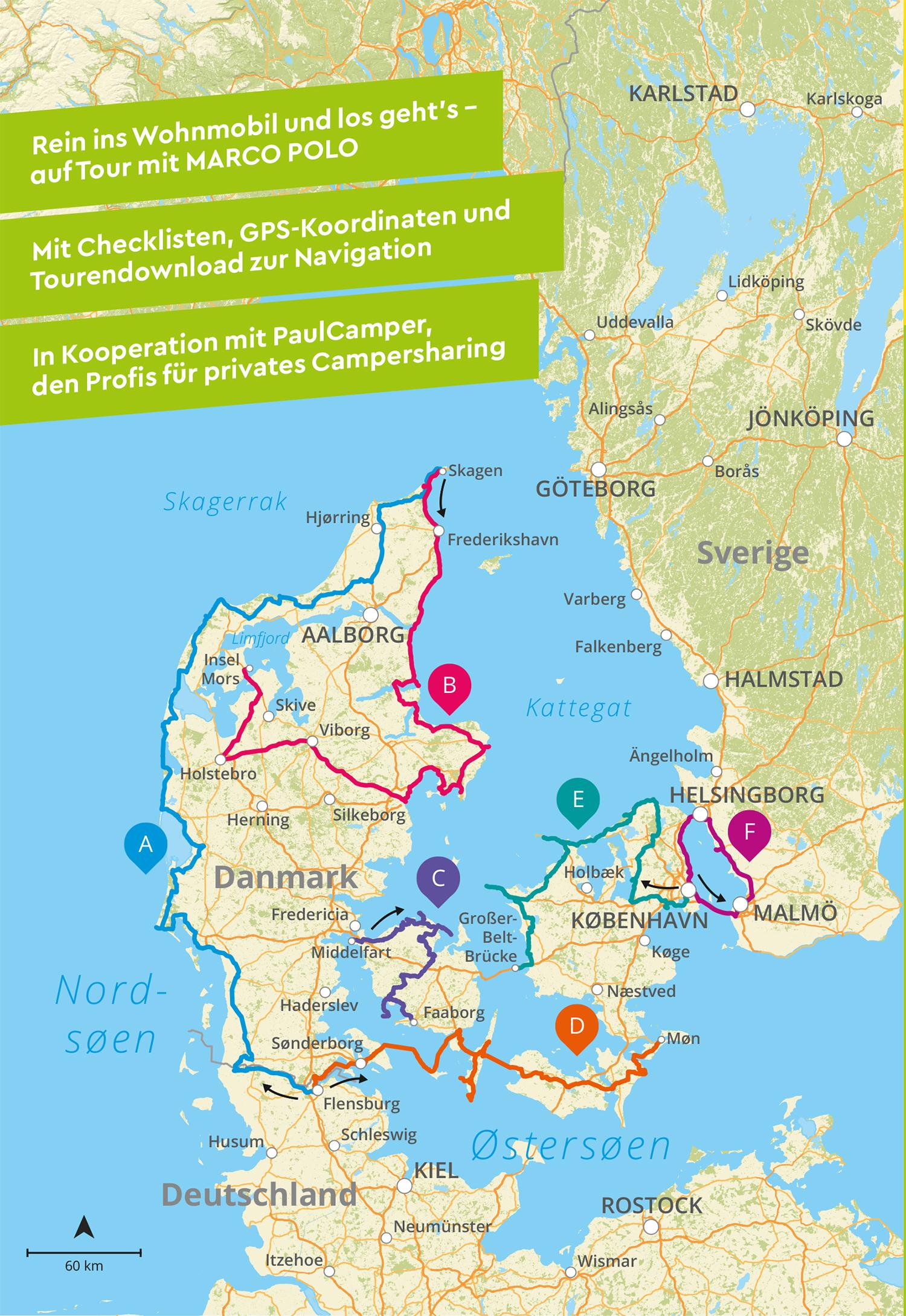 Beispielinhalt (Bild) MARCO POLO Camper Guide Dänemark