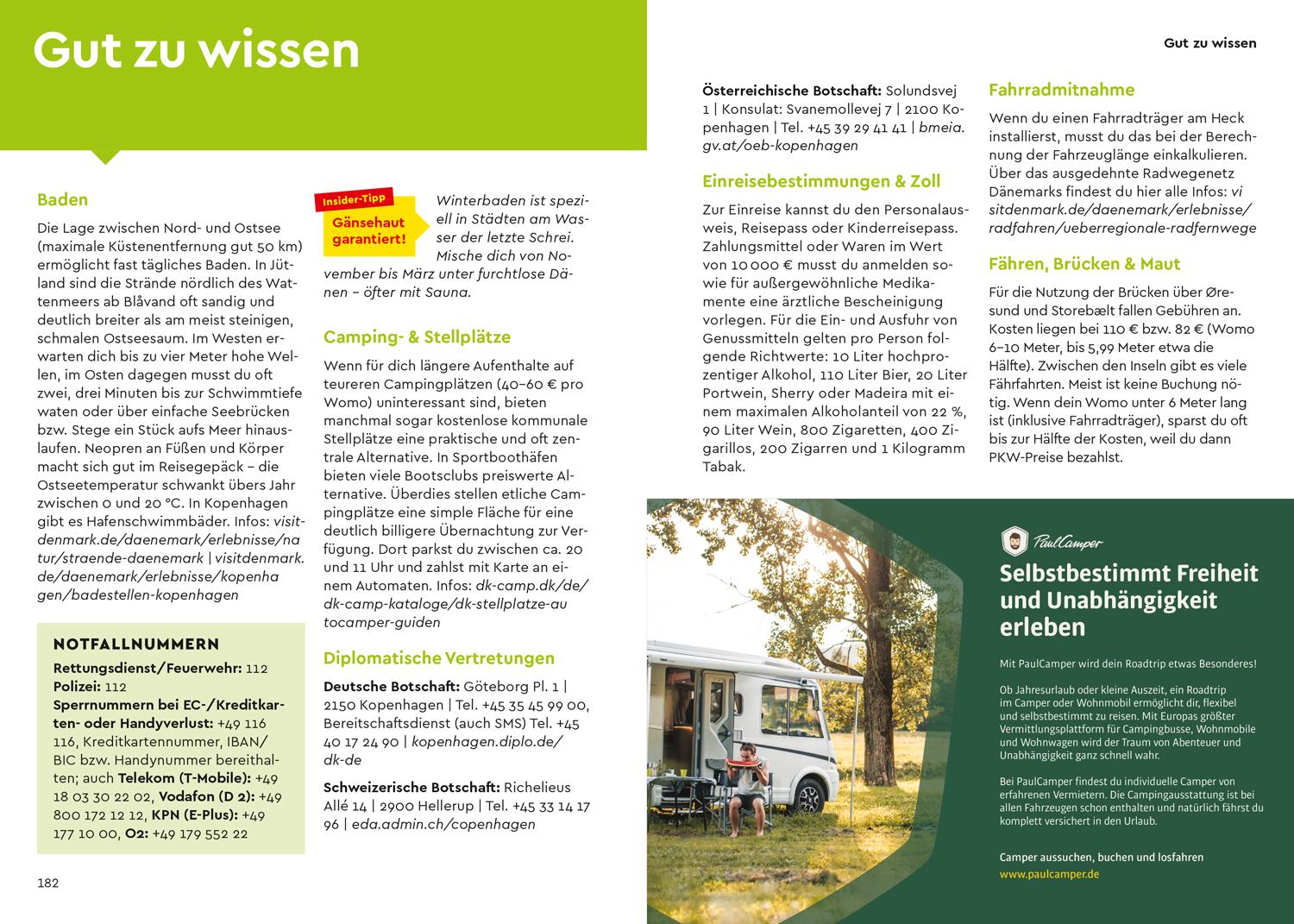 Beispielinhalt (Bild) MARCO POLO Camper Guide Dänemark