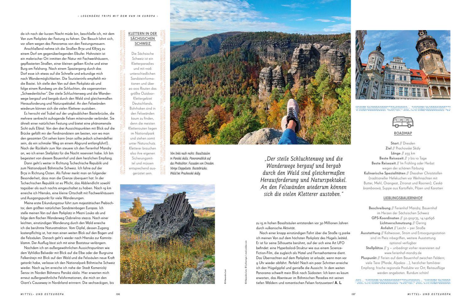 Beispielinhalt (Bild) LONELY PLANET Bildband Legendäre Trips mit dem Van in Europa