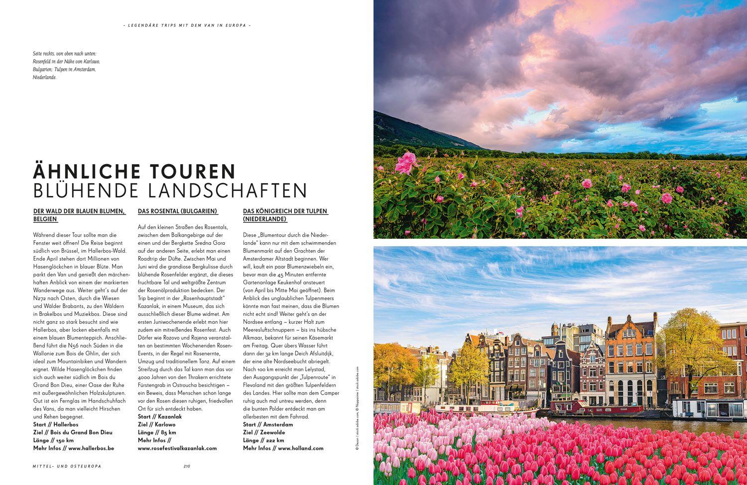 Beispielinhalt (Bild) LONELY PLANET Bildband Legendäre Trips mit dem Van in Europa