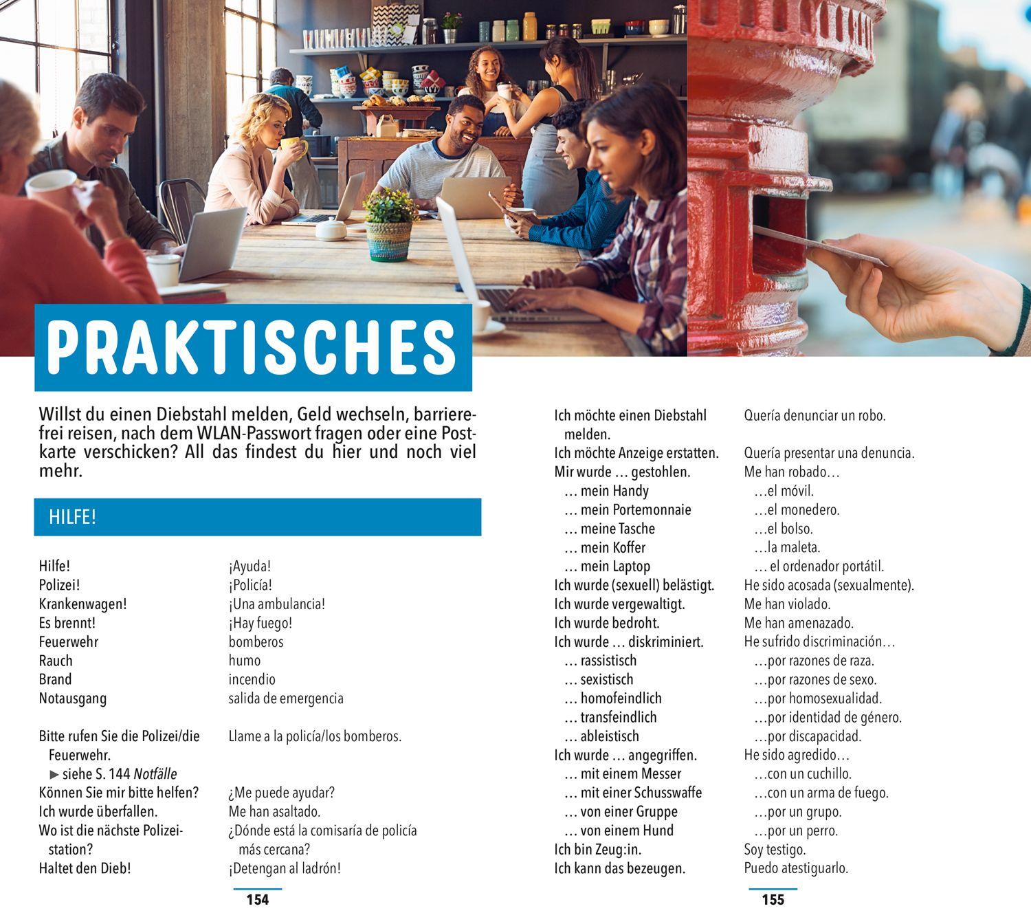 Beispielinhalt (Bild) MARCO POLO Sprachführer Spanisch