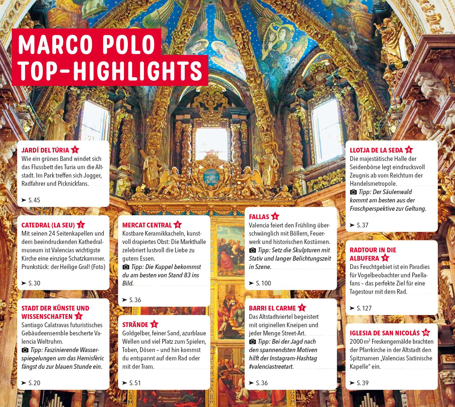 Beispielinhalt (Bild) MARCO POLO Reiseführer Valencia