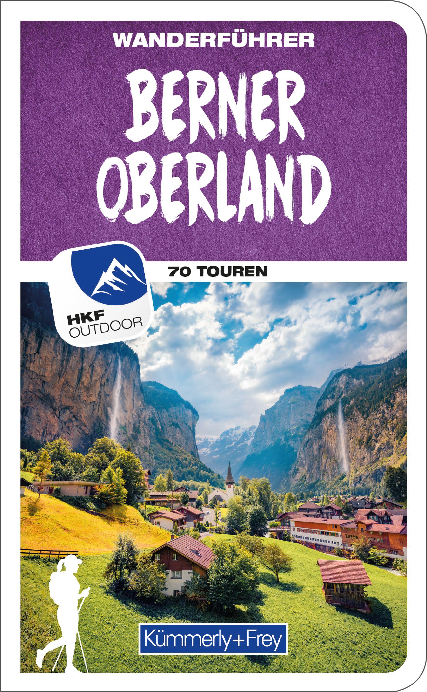 Vorderes Coverbild Kümmerly+Frey Wanderführer Berner Oberland