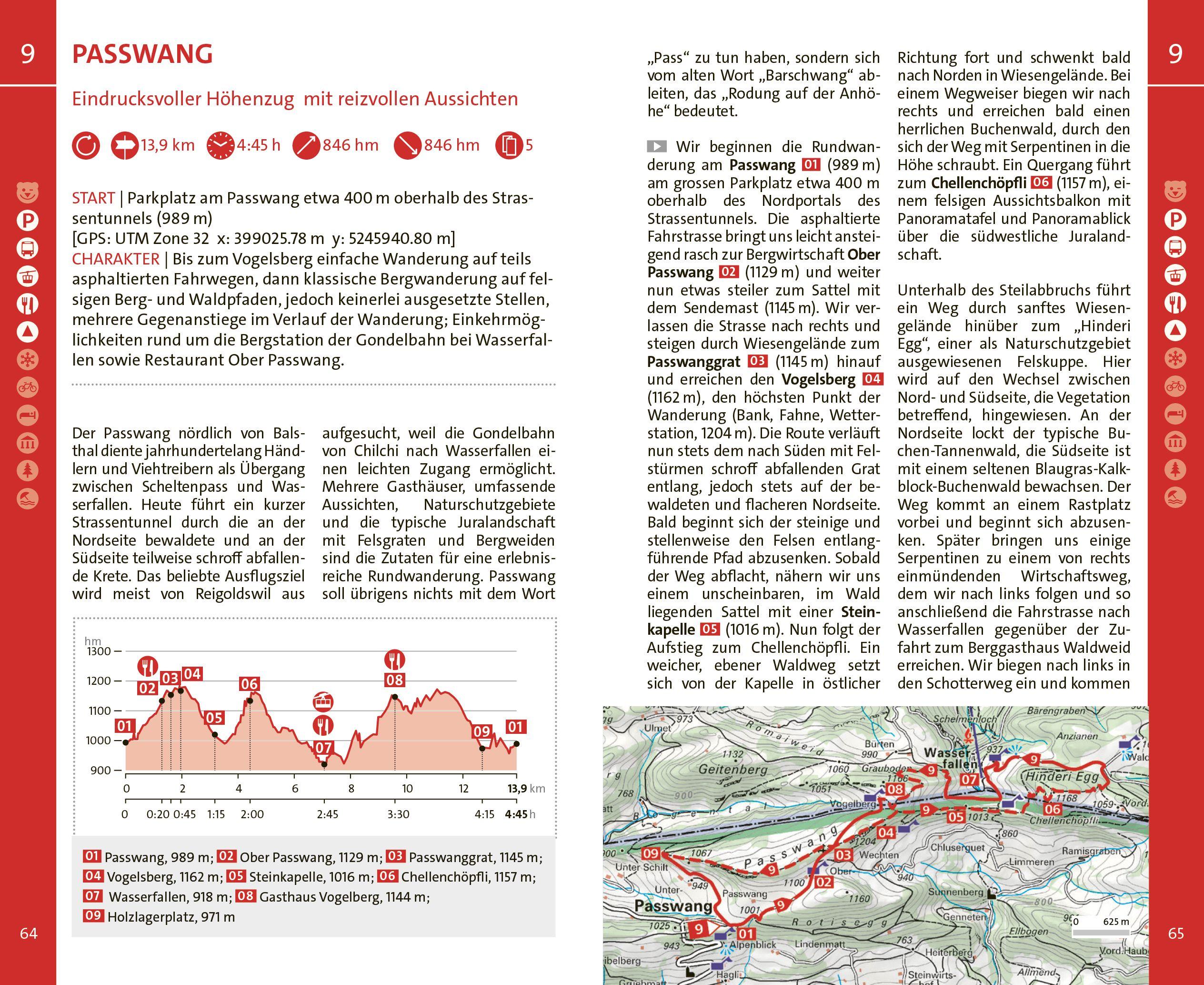 Beispielinhalt (Bild) Kümmerly+Frey Wanderführer Jura